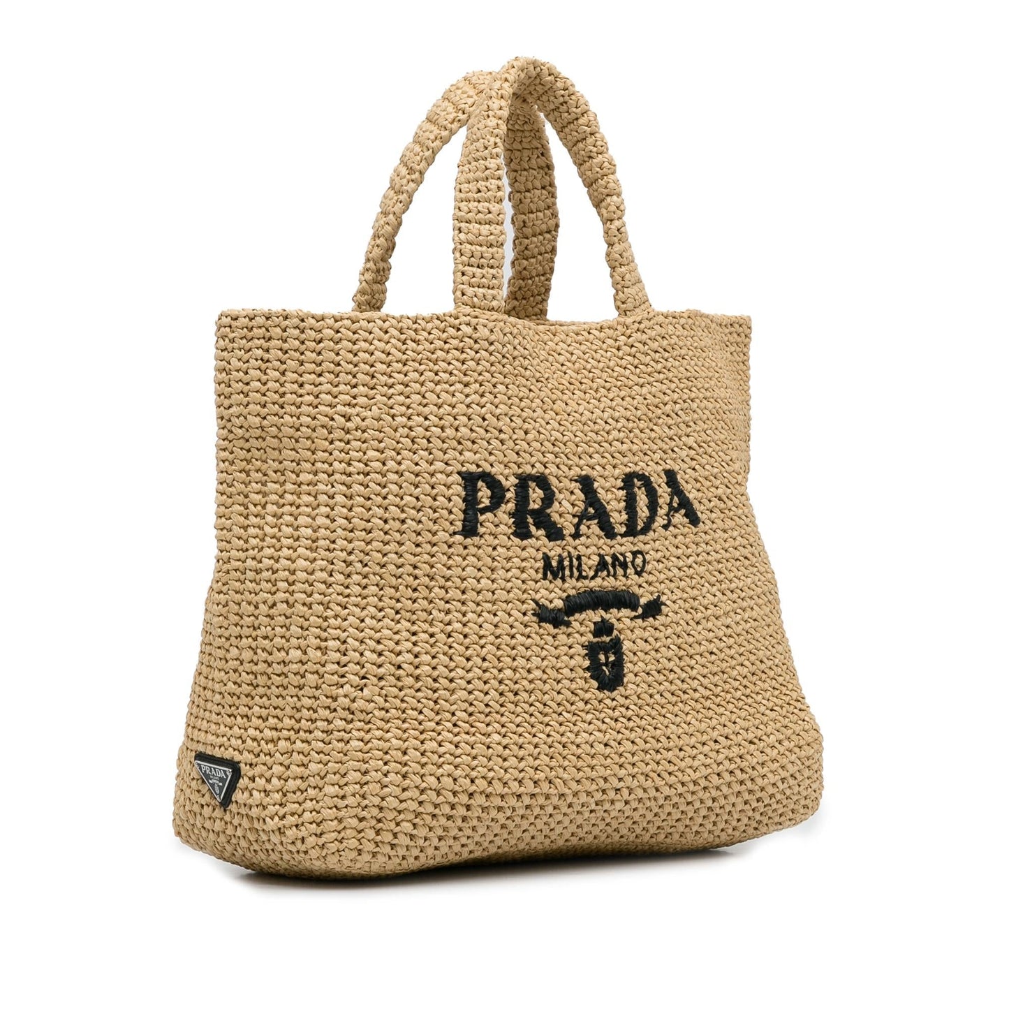 Prada Tote Bag Shg Znbipp Raffia Logo