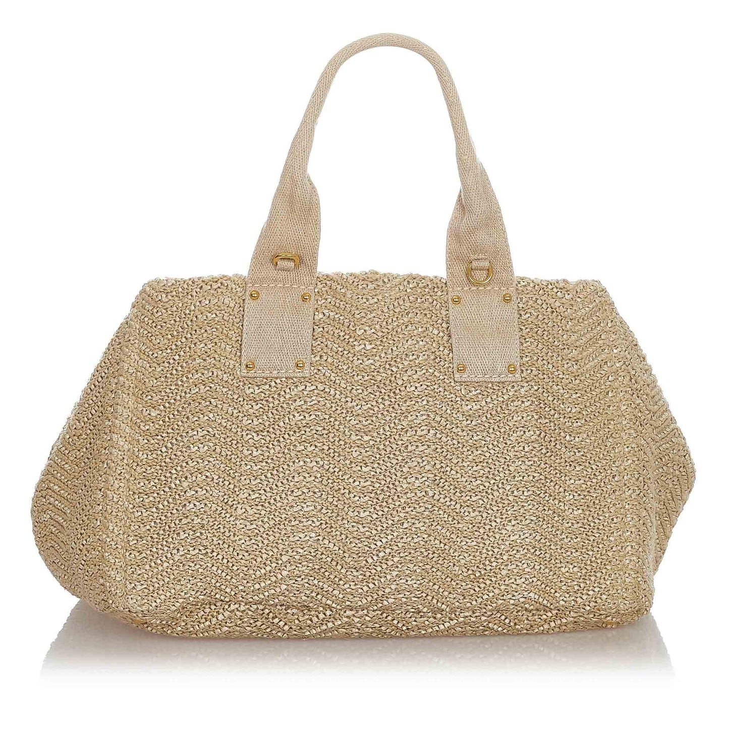 Prada Satchel Shg Raffia Satchel Bag