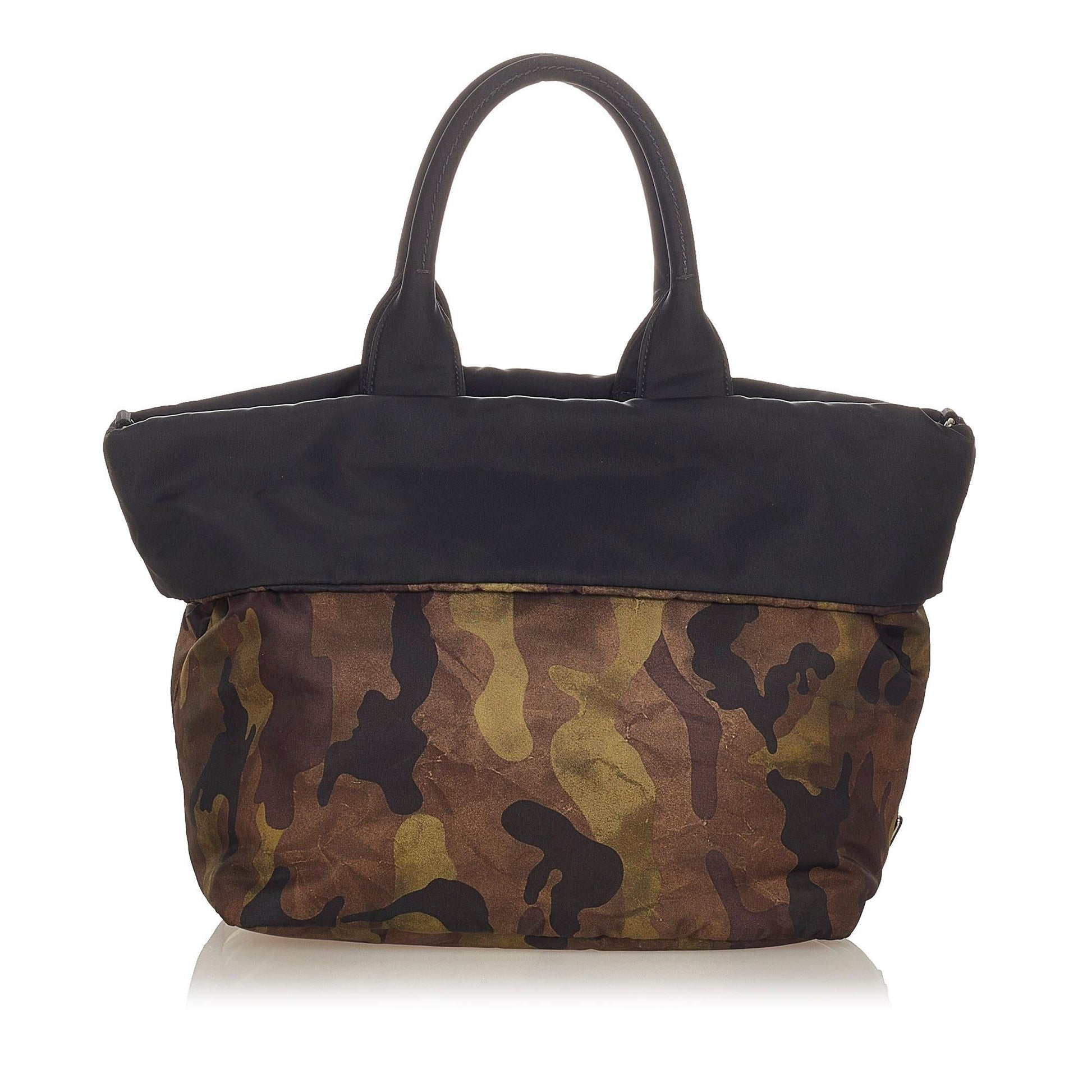 Prada Reversible Tessuto Camouflage Satchel Shg Satchel Bag