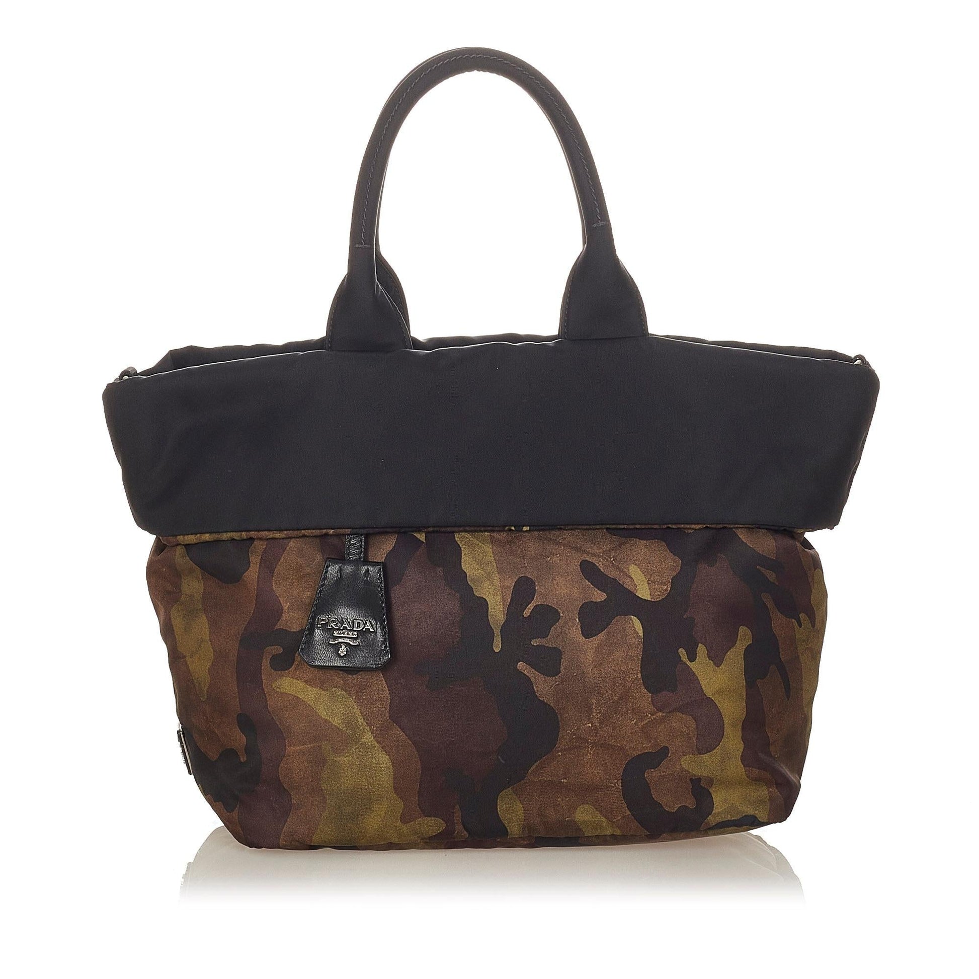 Prada Reversible Tessuto Camouflage Satchel Shg Satchel Bag