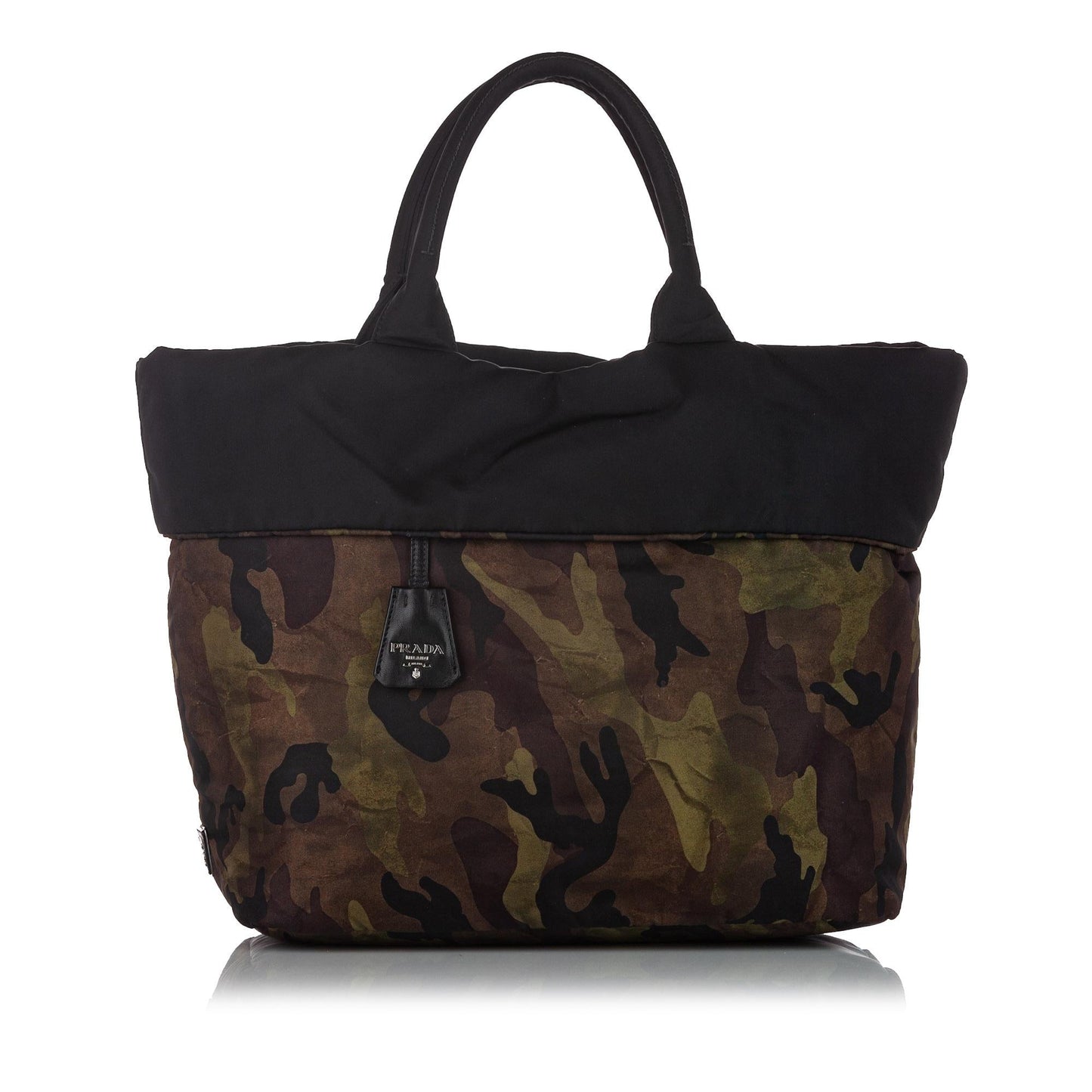 Prada Reversible Tessuto Camouflage Tote Bag Shg
