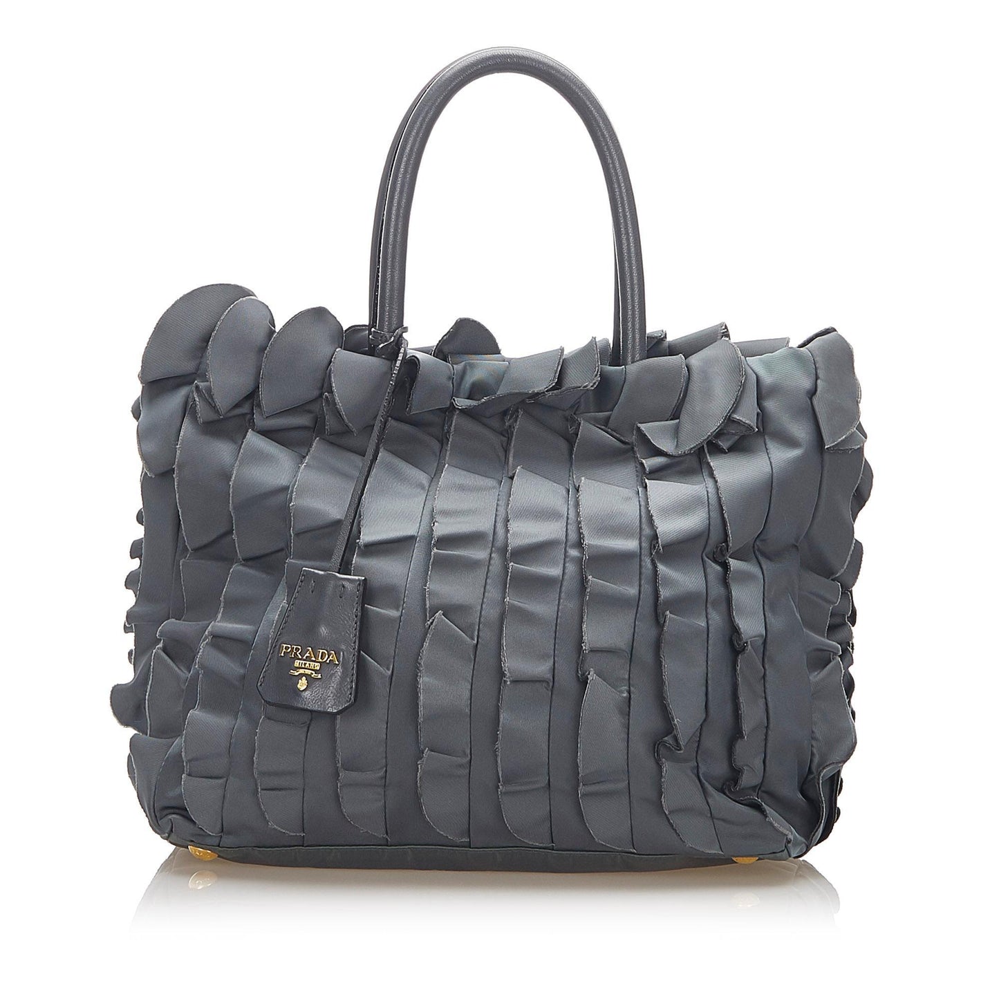 Prada Ruffled Tessuto Tote Bag