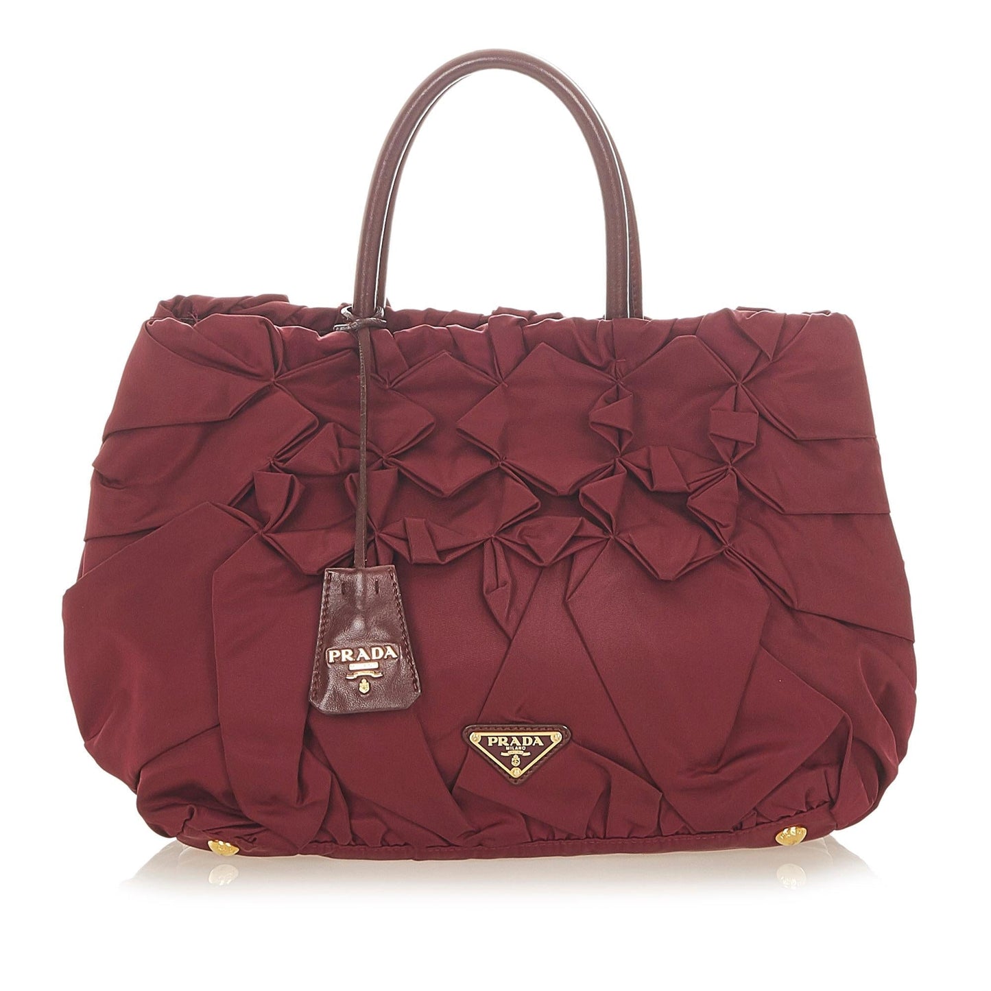 Prada Ruffled Tessuto Tote Bag Shg Bag Shg 19922