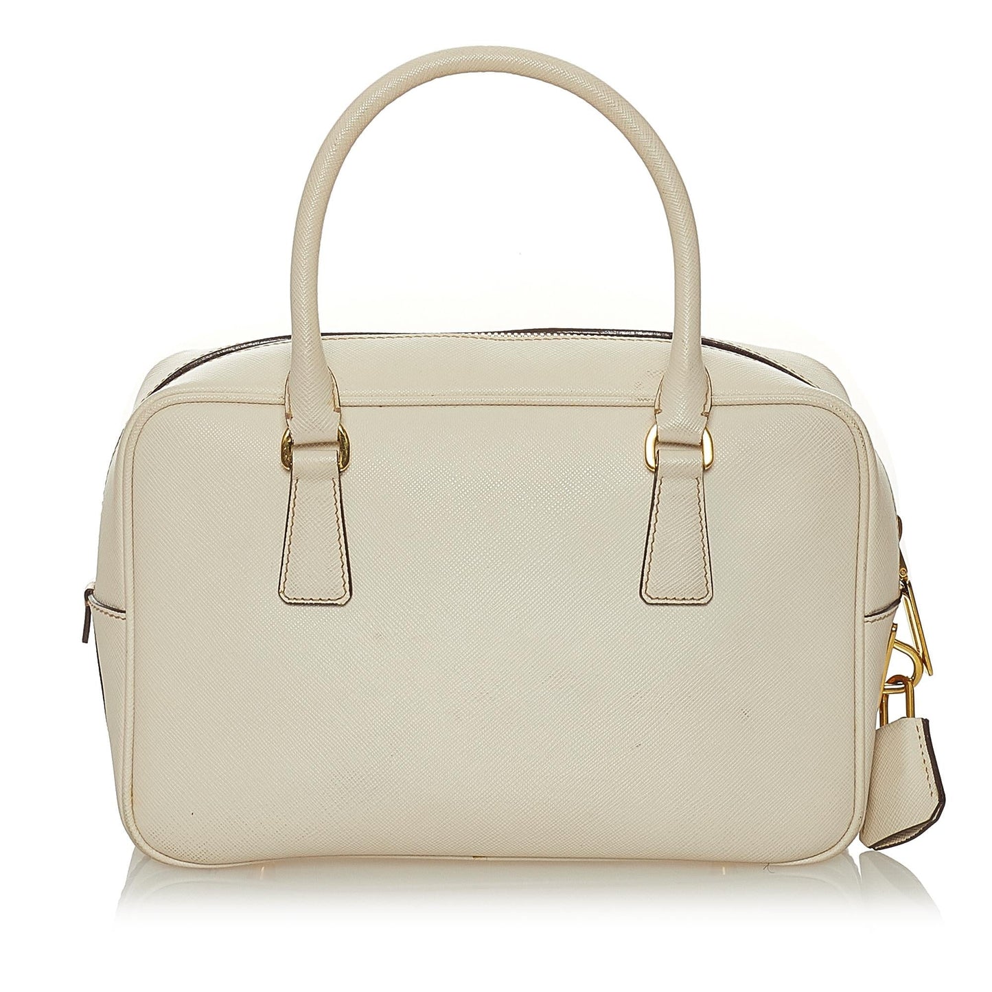 Prada Bauletto Handbag Shg Saffiano Satchel Bag