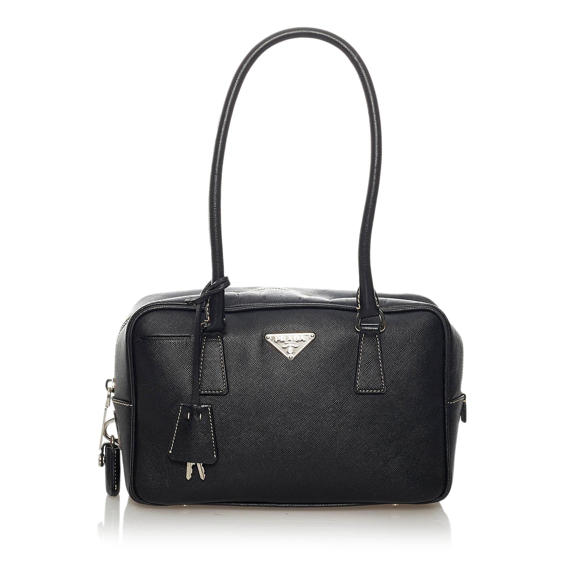 Prada Bauletto Handbag Shg Saffiano Satchel Bag Handbag Shg 29373