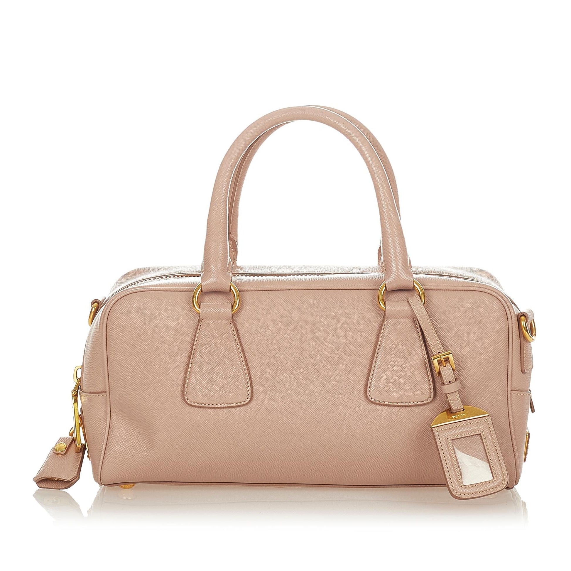 Prada Bauletto Satchel Shg Saffiano Satchel Bag