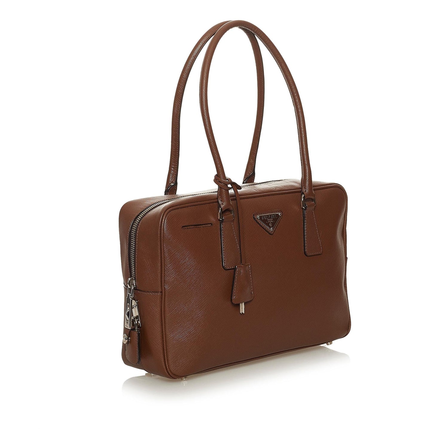 Prada Bauletto Shoulder Bag Shg Saffiano