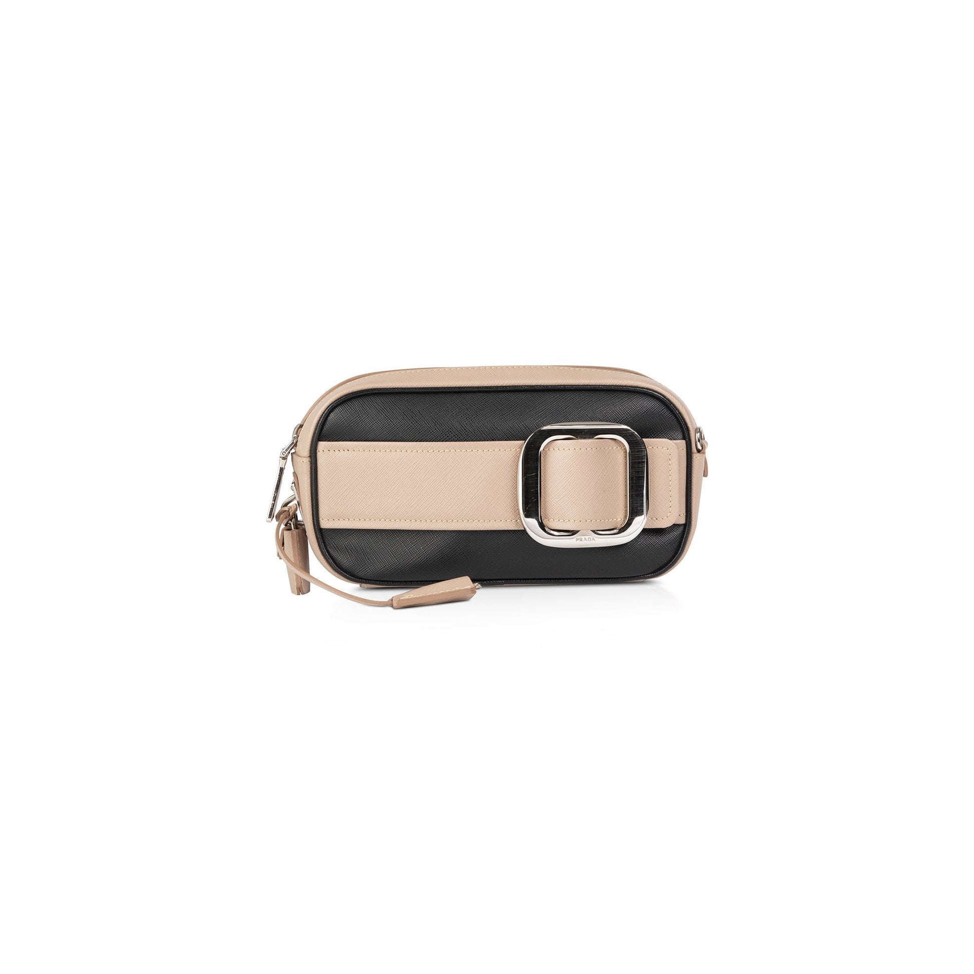 Prada Saffiano Buckle Crossbody Bag