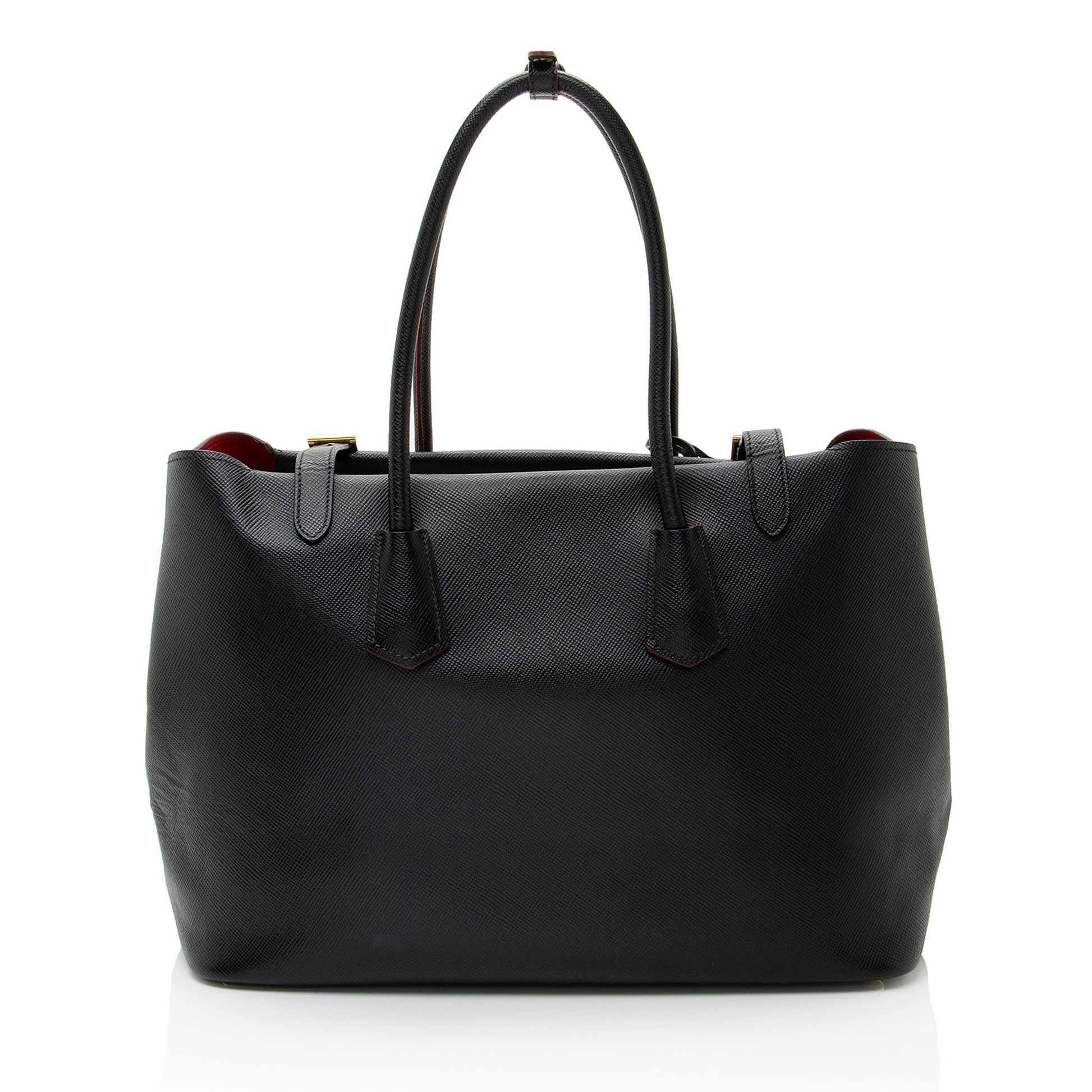 Prada Buckle Tote Saffiano Tote Bag