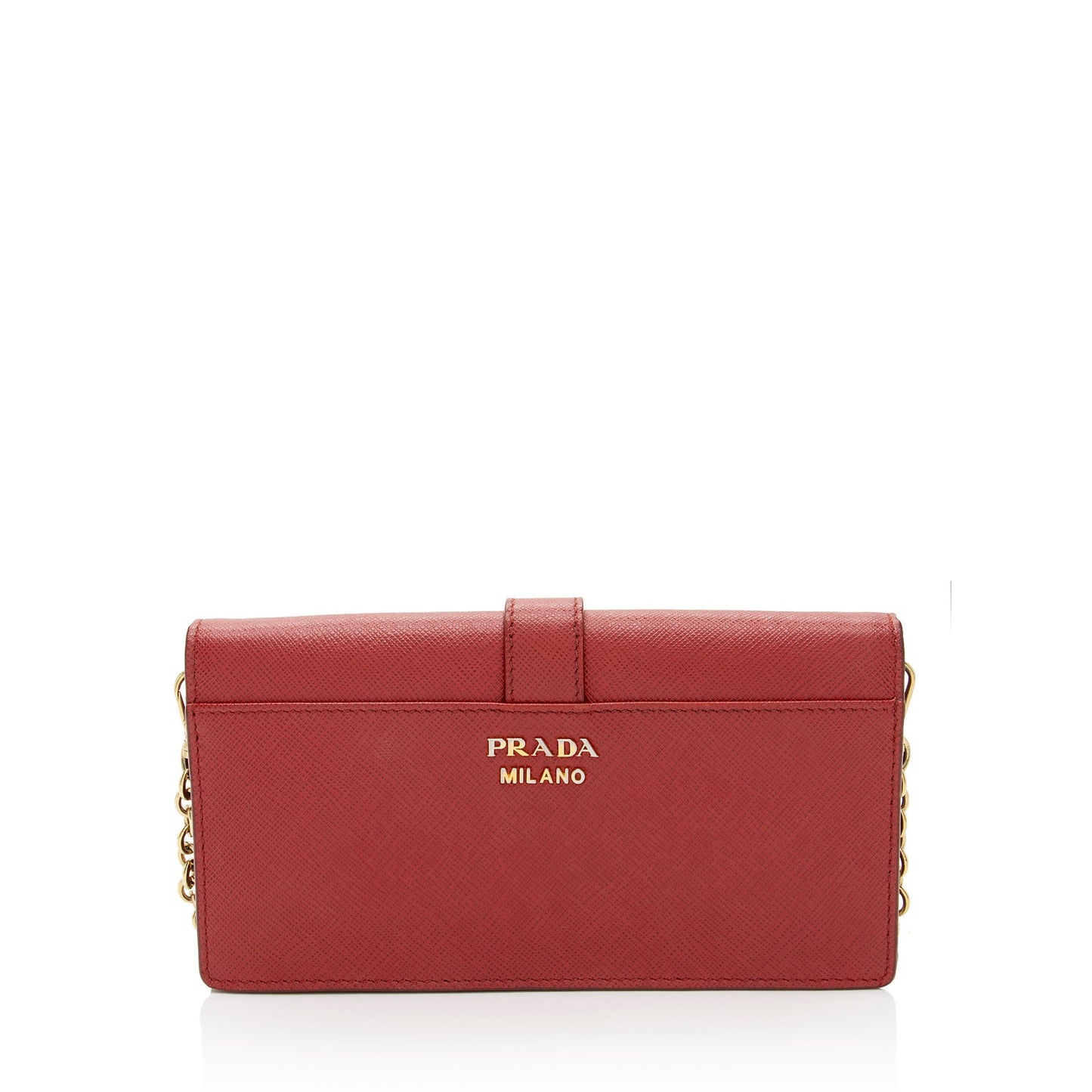 Prada Cahier Clutch Saffiano Chain Clutch Bag