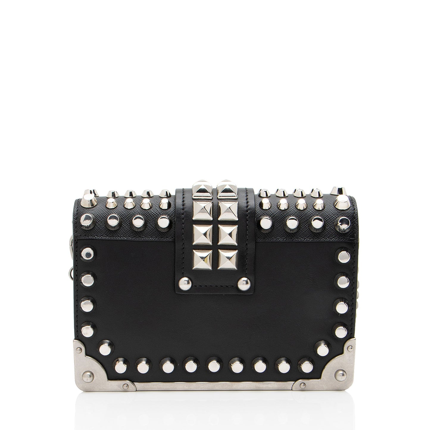 Prada Calfskin Studded Cahier Crossbody Shf Cf2Bbw Saffiano Crossbody Bag