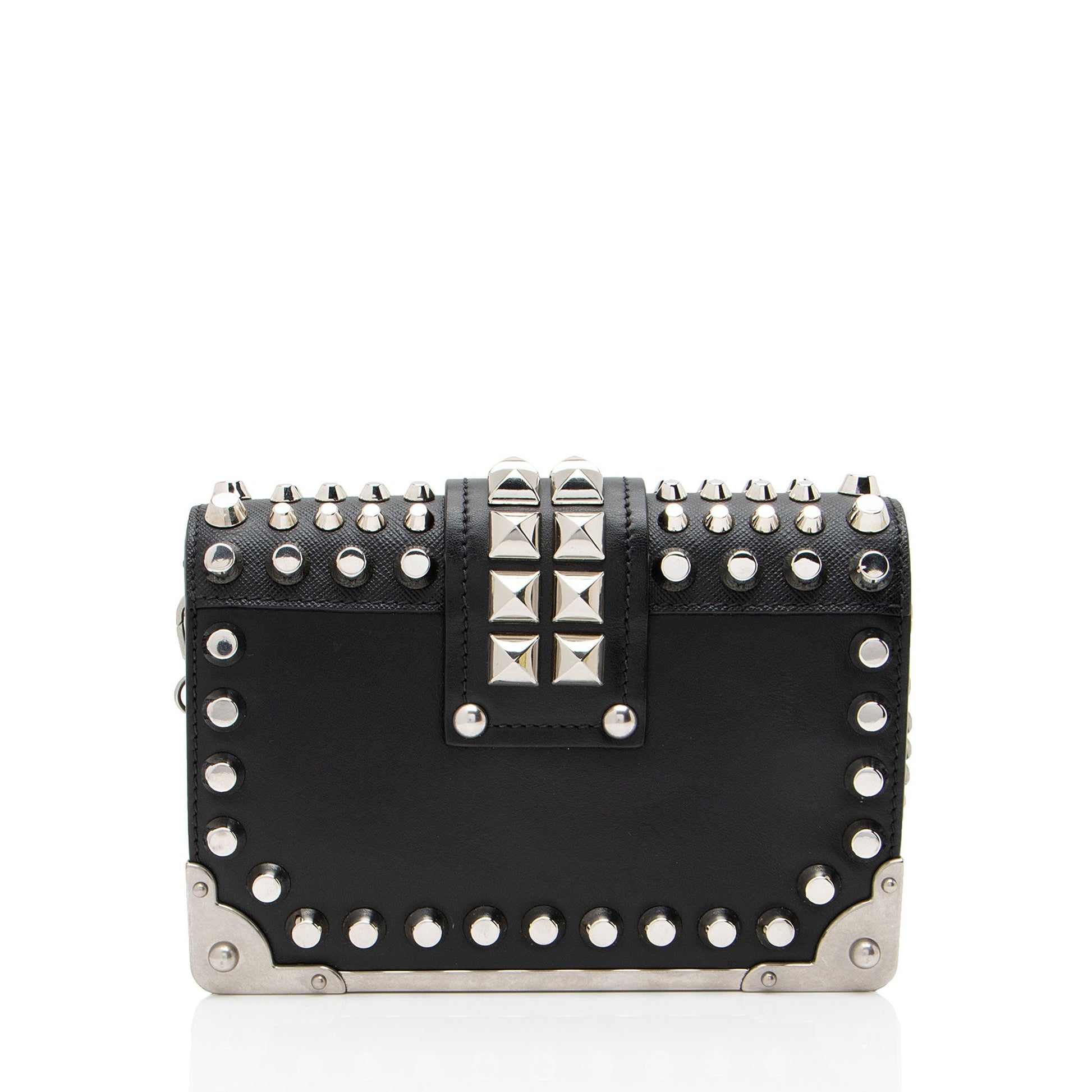 Prada Calfskin Studded Cahier Crossbody Shf Cf2Bbw Saffiano Crossbody Bag