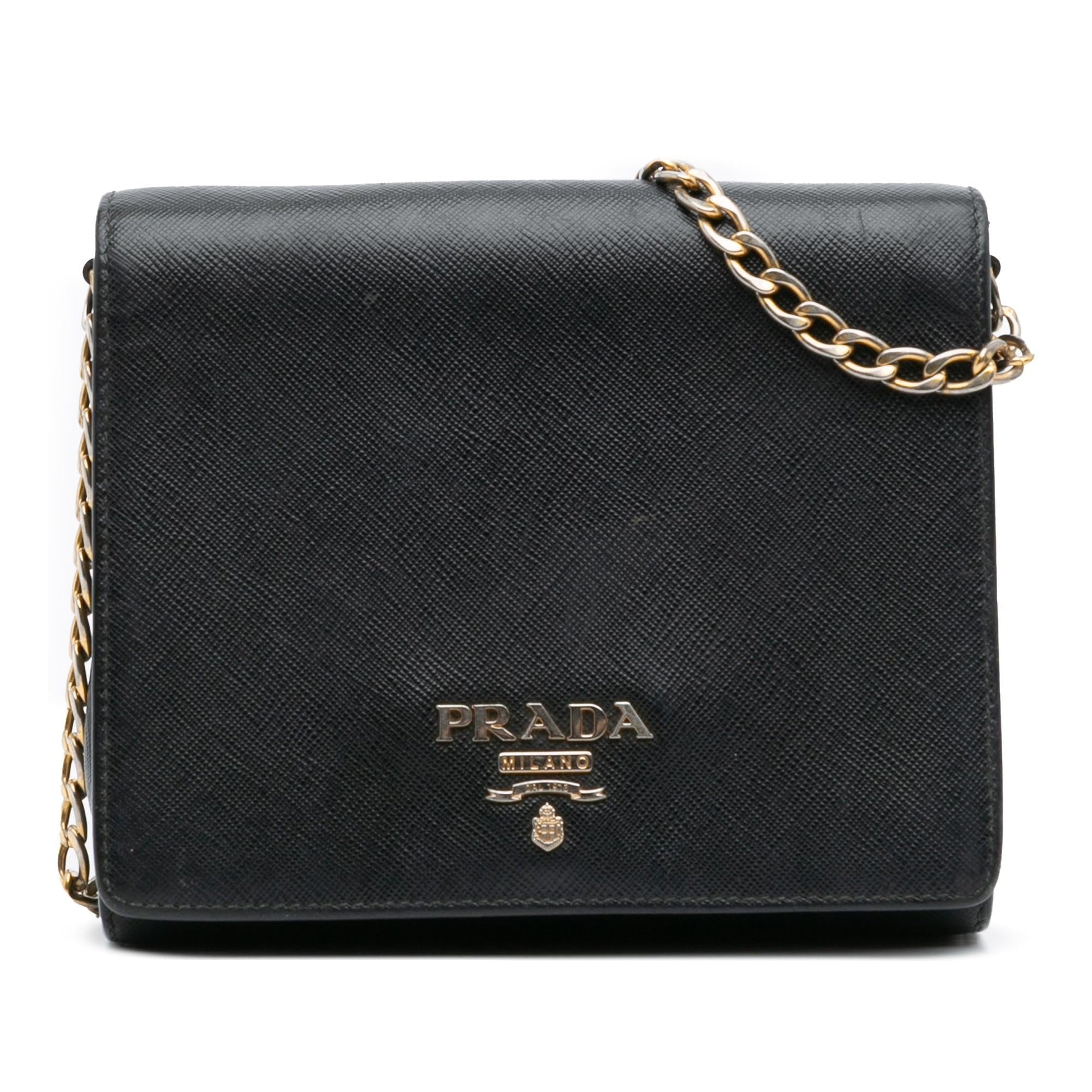 Prada Crossbody Saffiano Chain Crossbody Bag