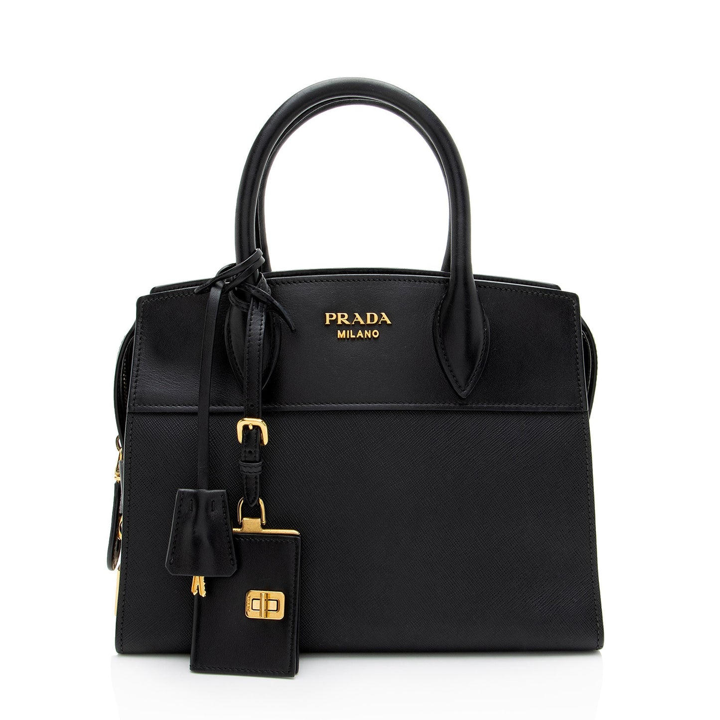 Prada City Calf Esplanade Tote Saffiano Small Tote Bag