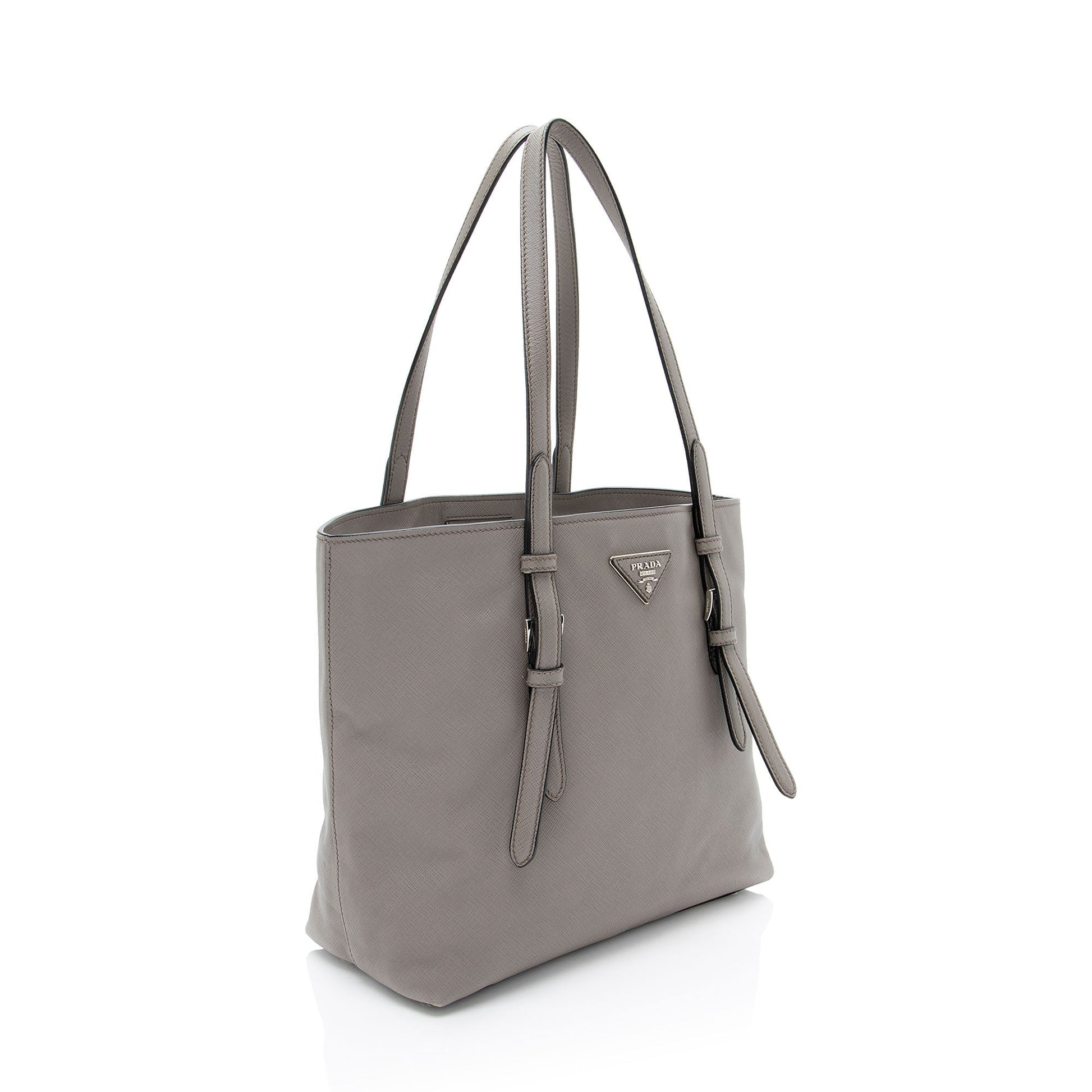 Prada Cuir Buckle Tote Saffiano Tote Bag