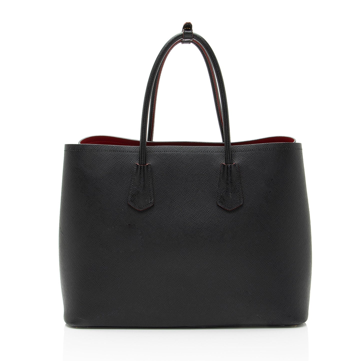 Prada Cuir Double Handle Tote Saffiano Large Tote Bag