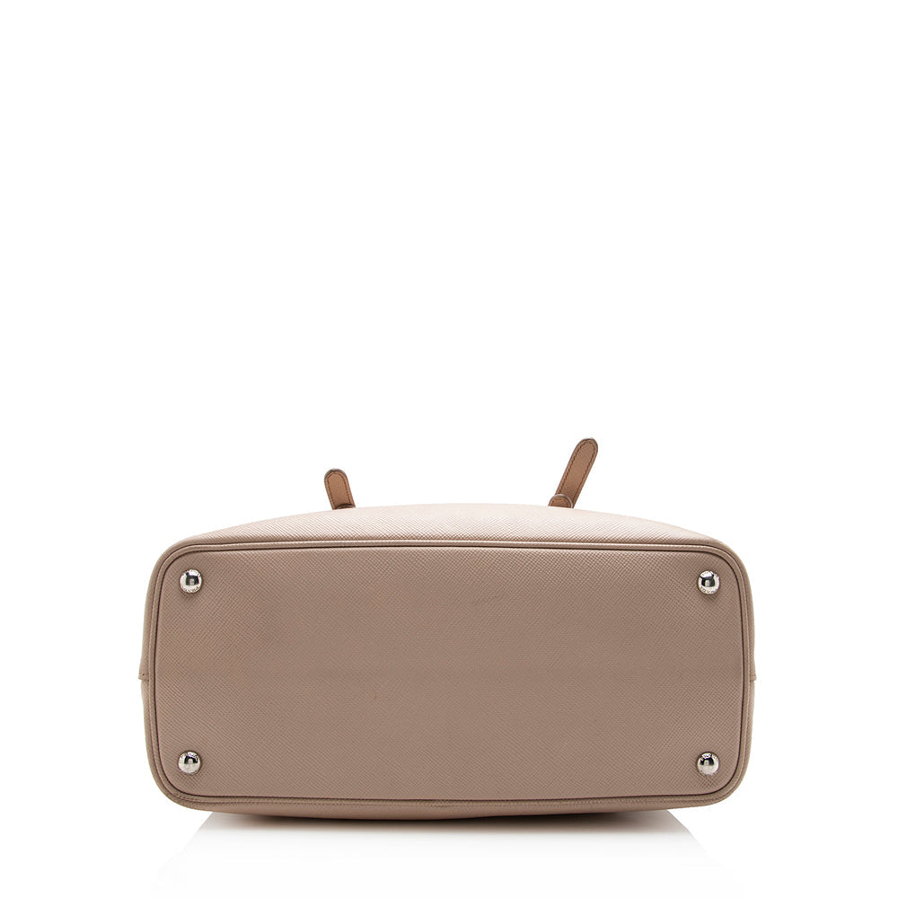 Prada Cuir Double Handle Tote Final Sale Shf Saffiano Medium Tote Bag