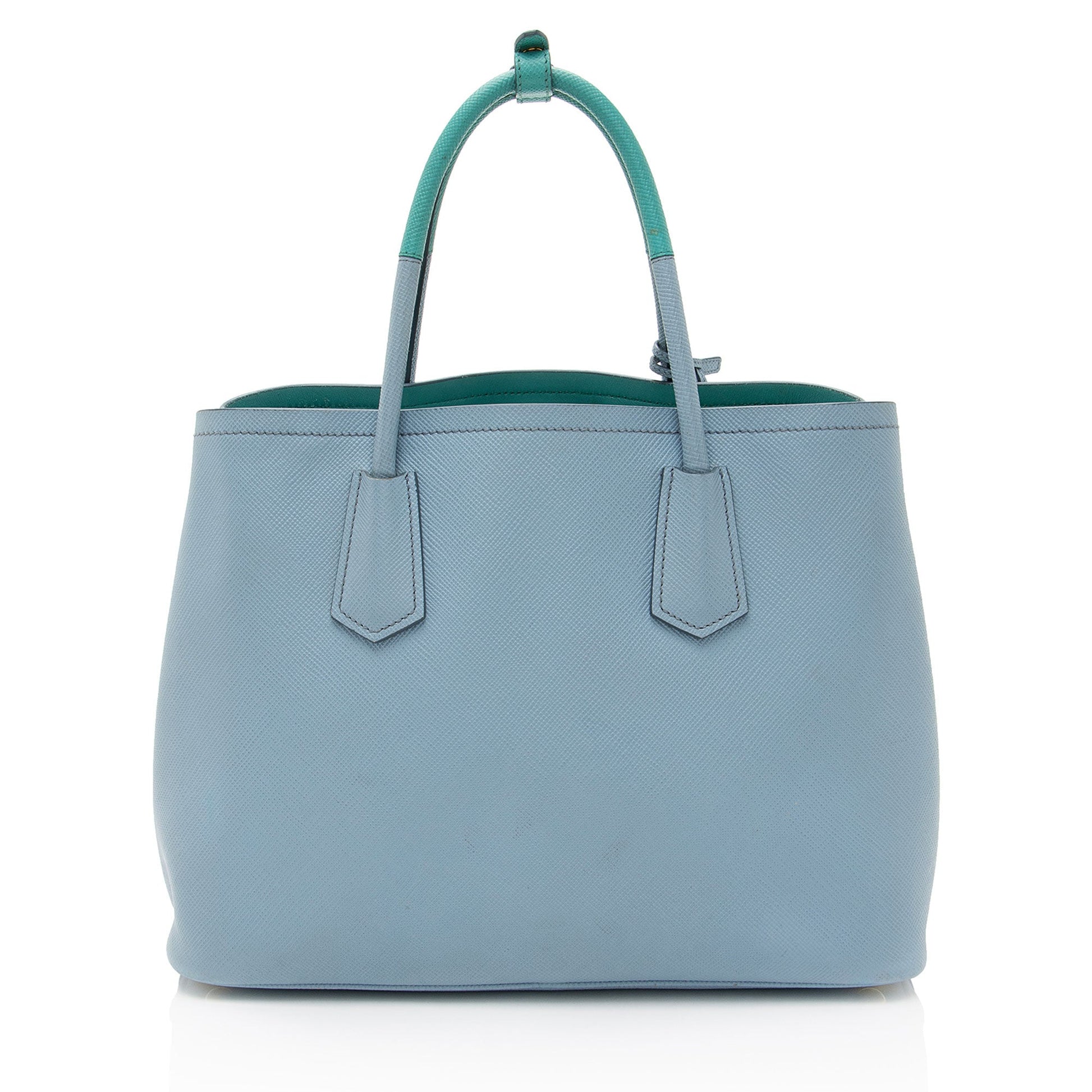 Prada Cuir Double Handle Tote Saffiano Medium Tote Bag
