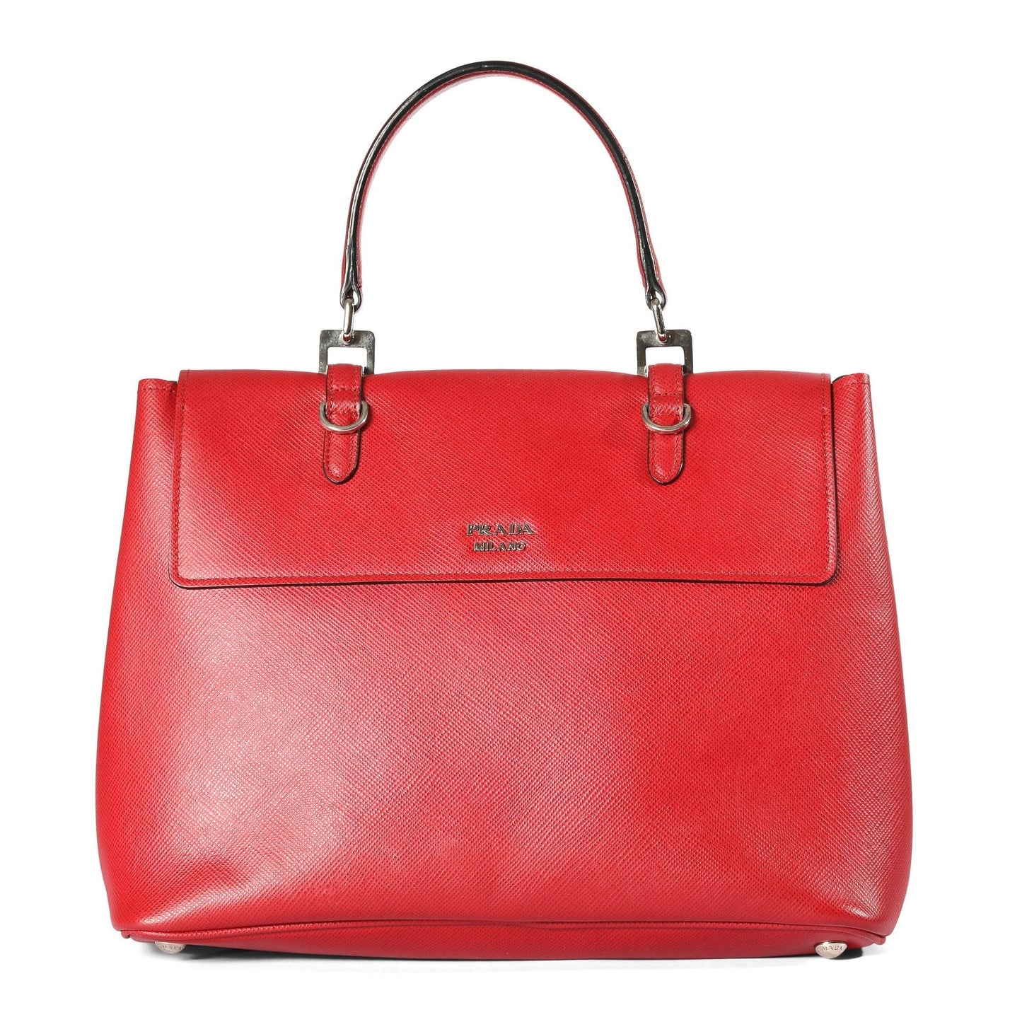 Prada Saffiano Cuir Bag Flap Travel Bag