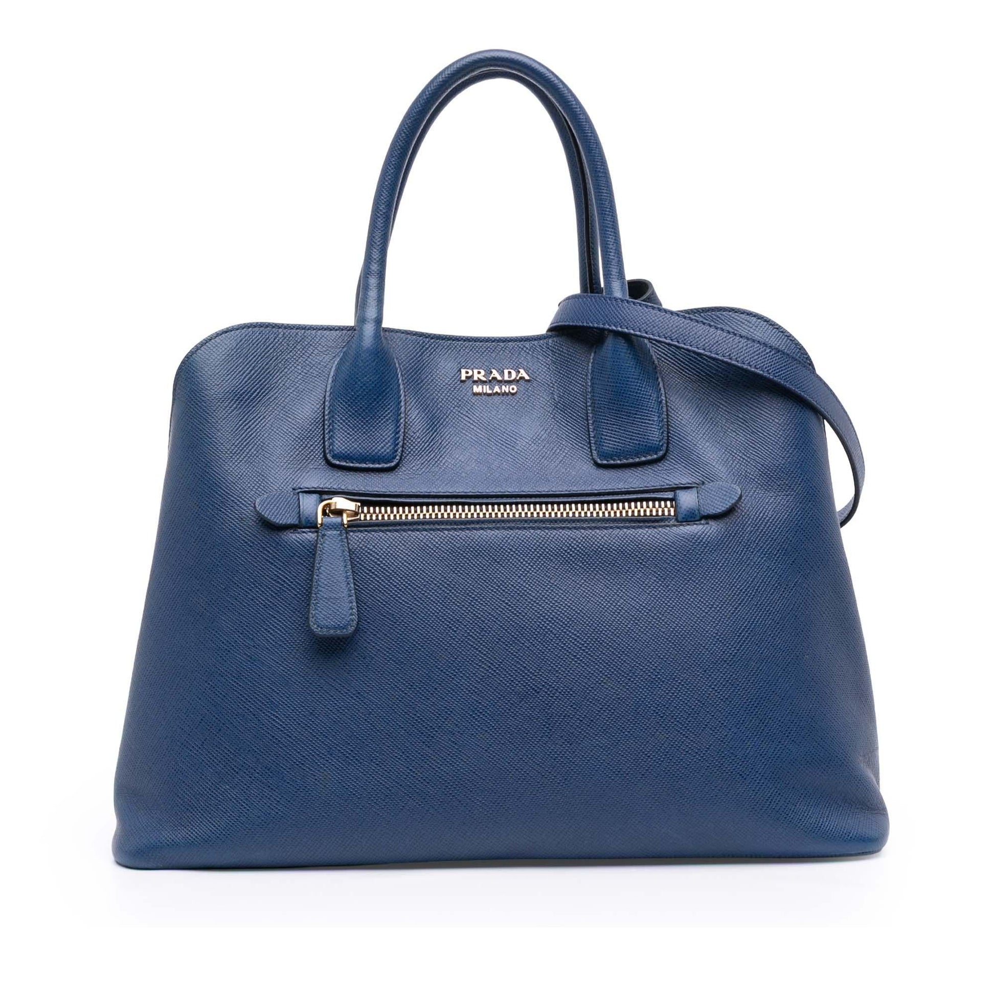 Prada Cuir Open Promenade Satchel Saffiano Satchel Bag