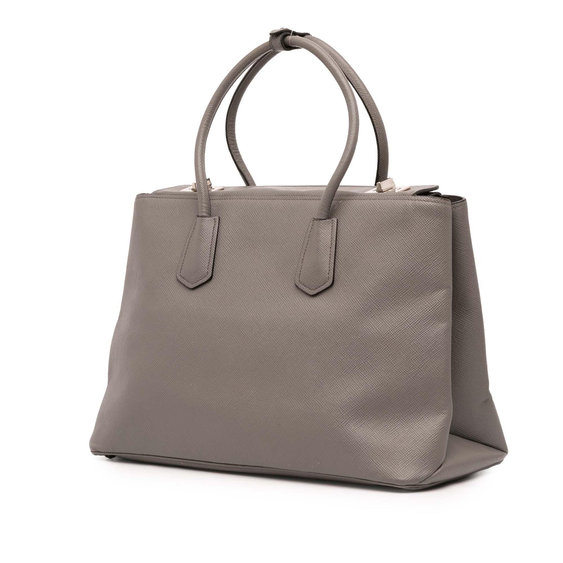 Prada Cuir Turnlock Twin Satchel Saffiano Satchel Bag Twin Satchel 2