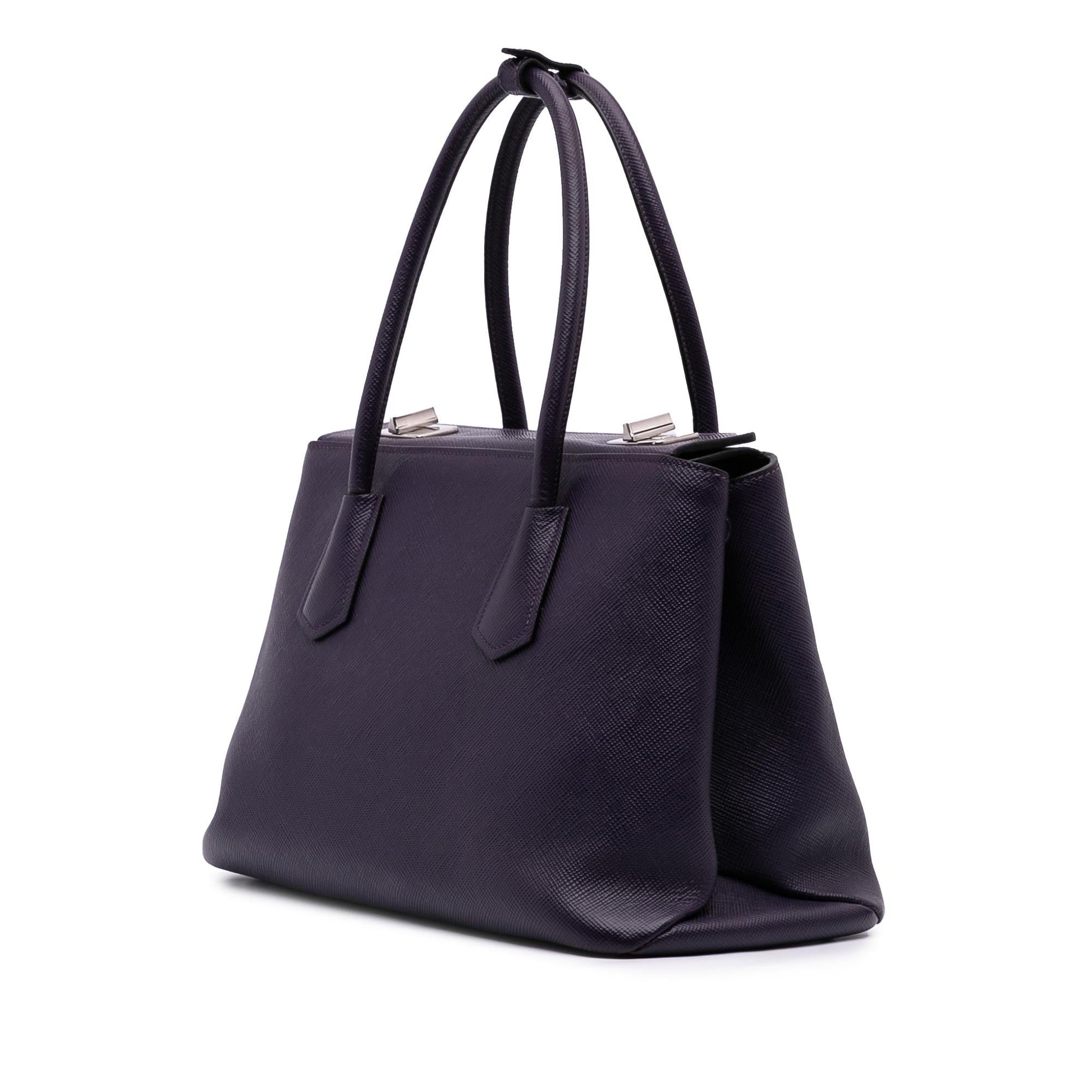 Prada Cuir Turnlock Twin Satchel Saffiano Satchel Bag Twin Satchel 4