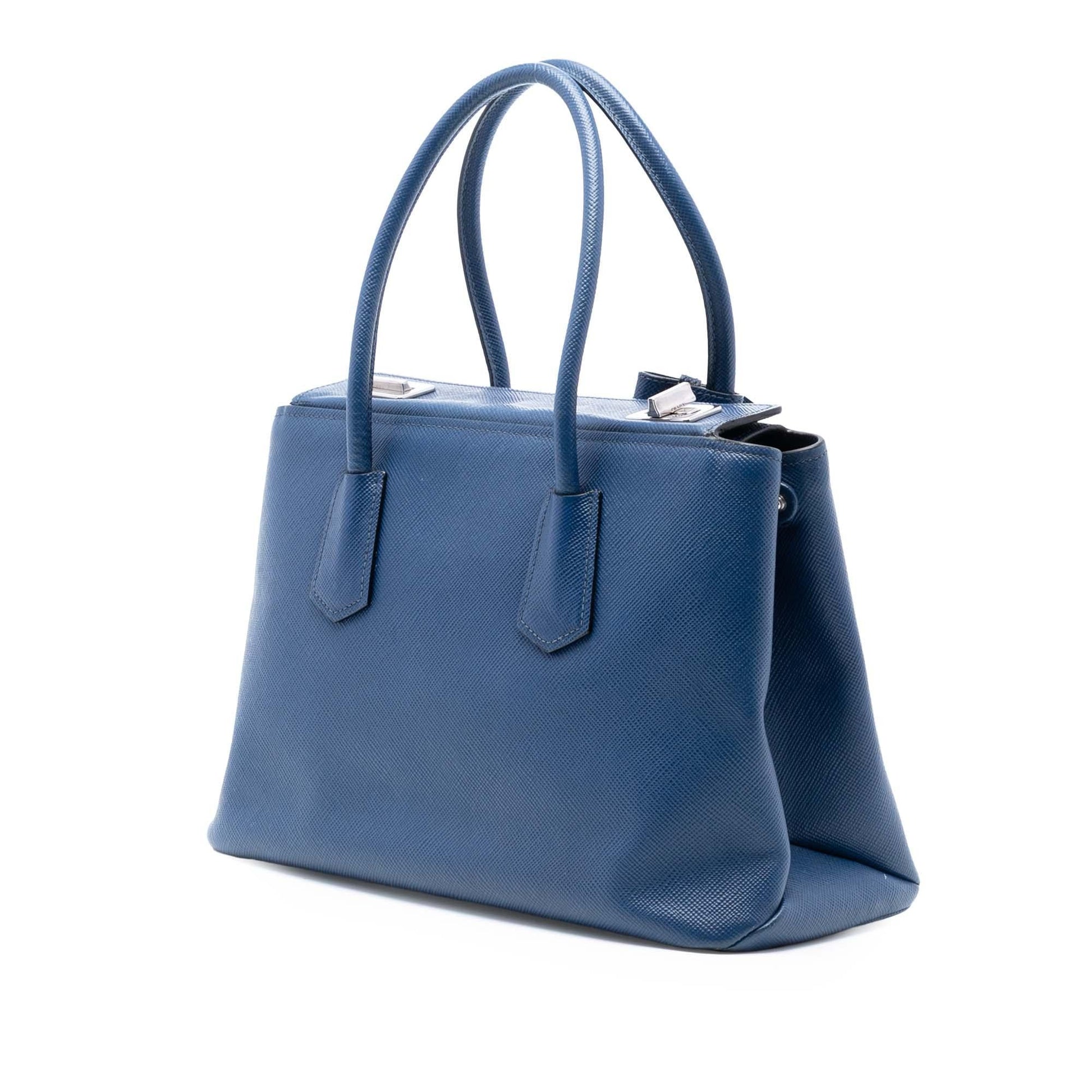 Prada Cuir Turnlock Twin Satchel Saffiano Satchel Bag Twin Satchel 6