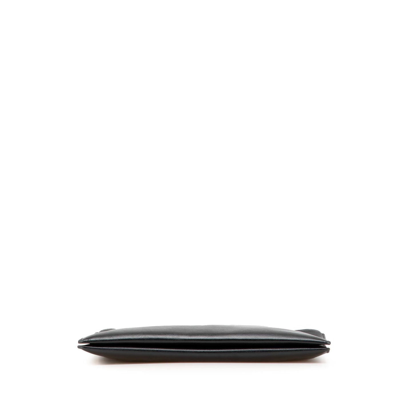 Prada Double Clutch Saffiano Zip Clutch Bag