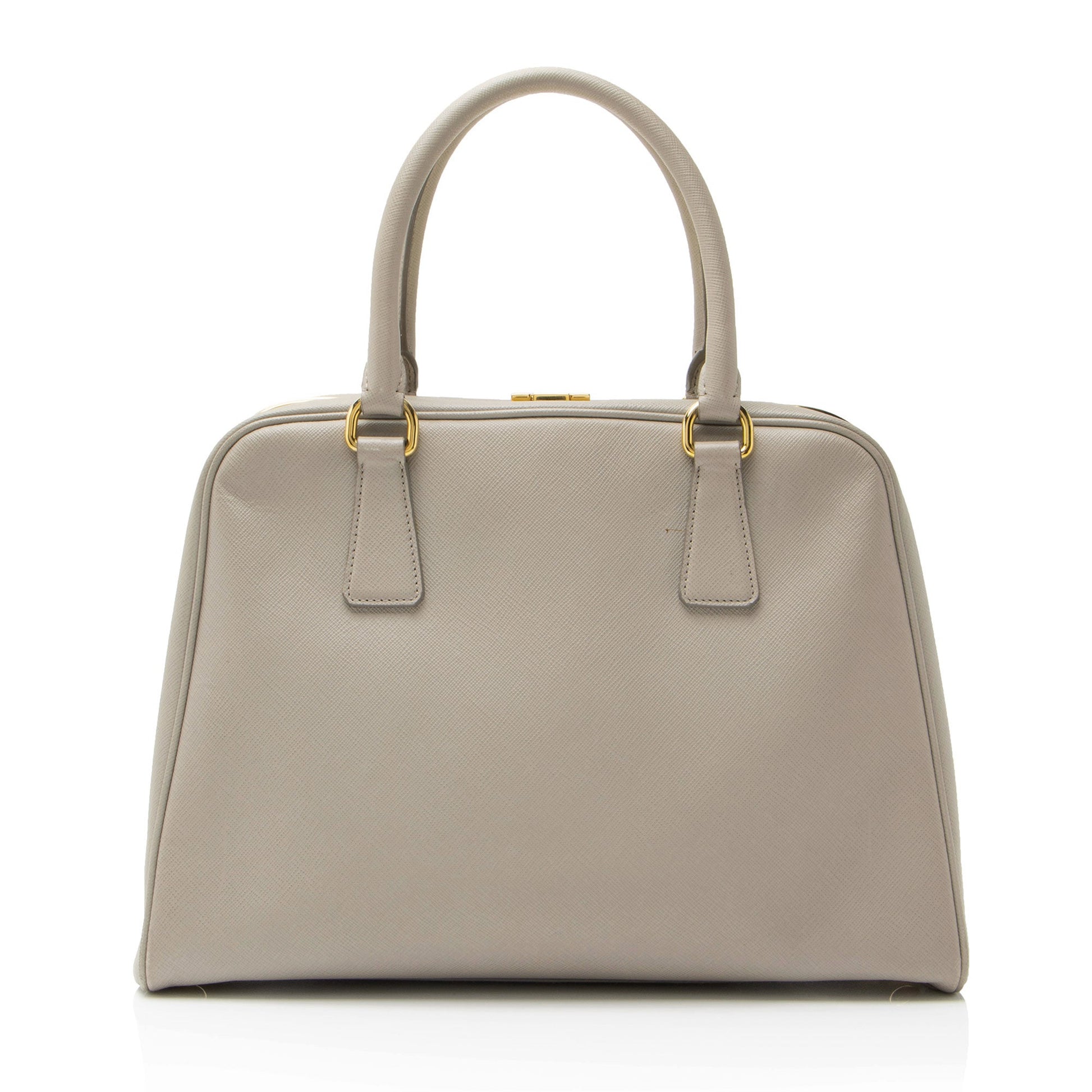 Prada Framed Pyramid Satchel Saffiano Satchel Bag