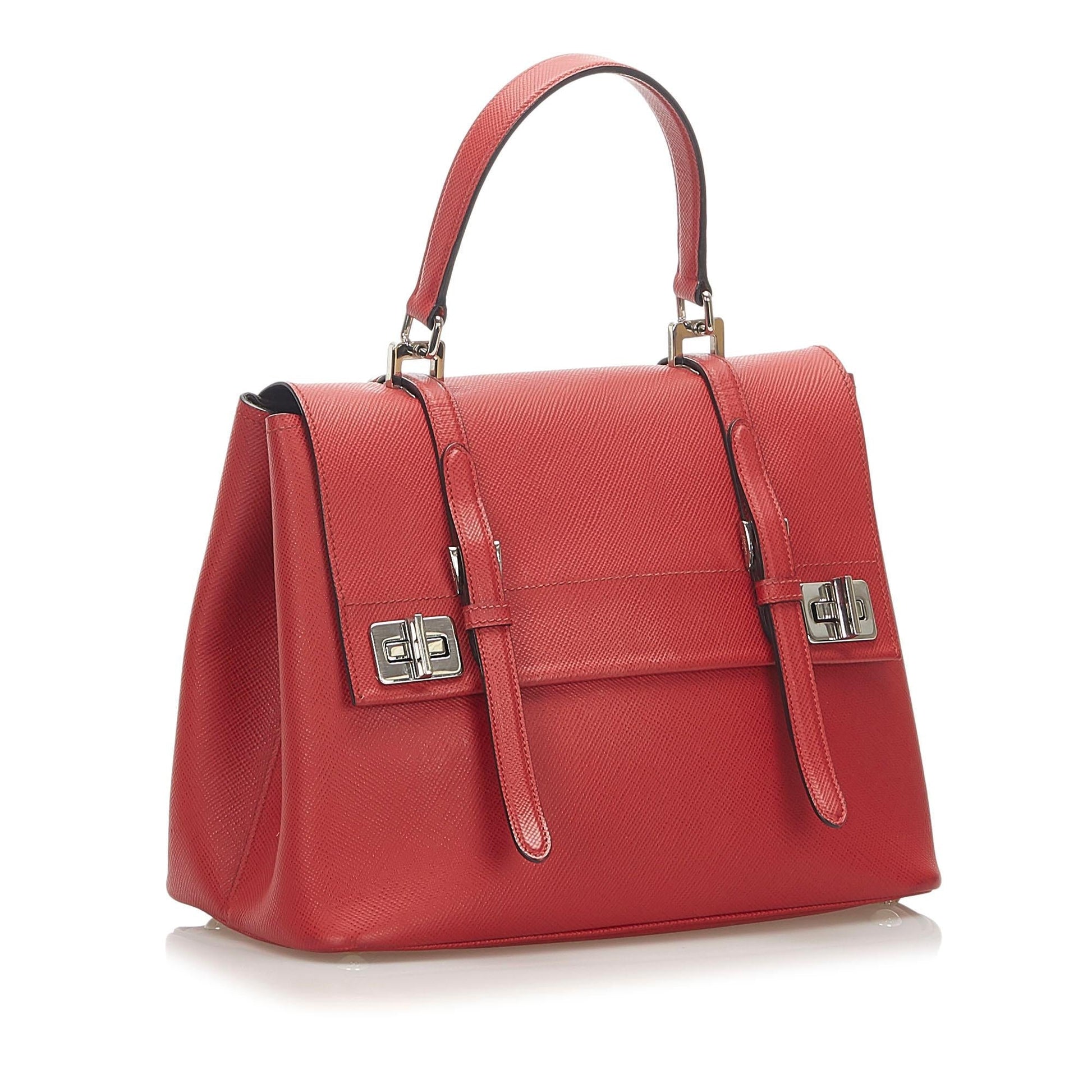 Prada Handbag Shg Saffiano Satchel Bag Handbag Shg 18862