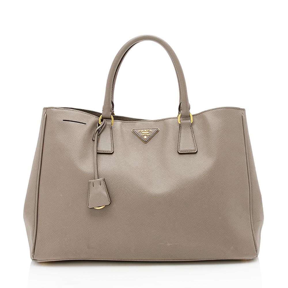 Prada Gardeners Tote Leather Saffiano Tote Bag