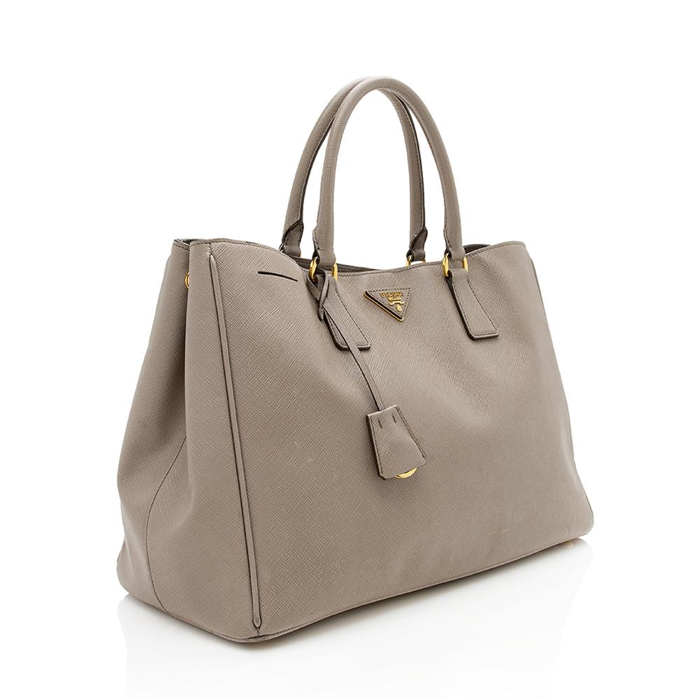 Prada Gardeners Tote Leather Saffiano Tote Bag