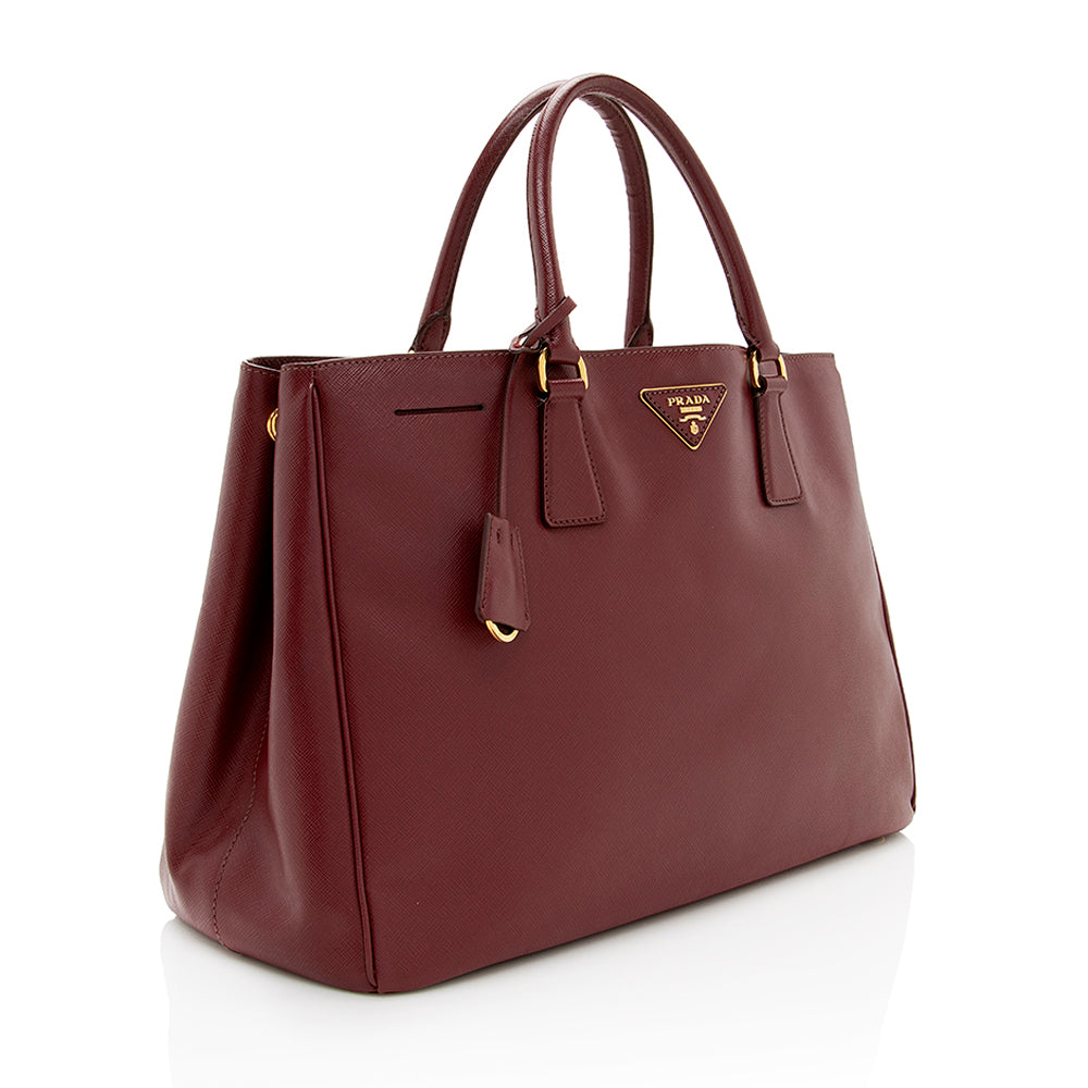 Prada Gardeners Tote Shf Leather Saffiano Tote Bag