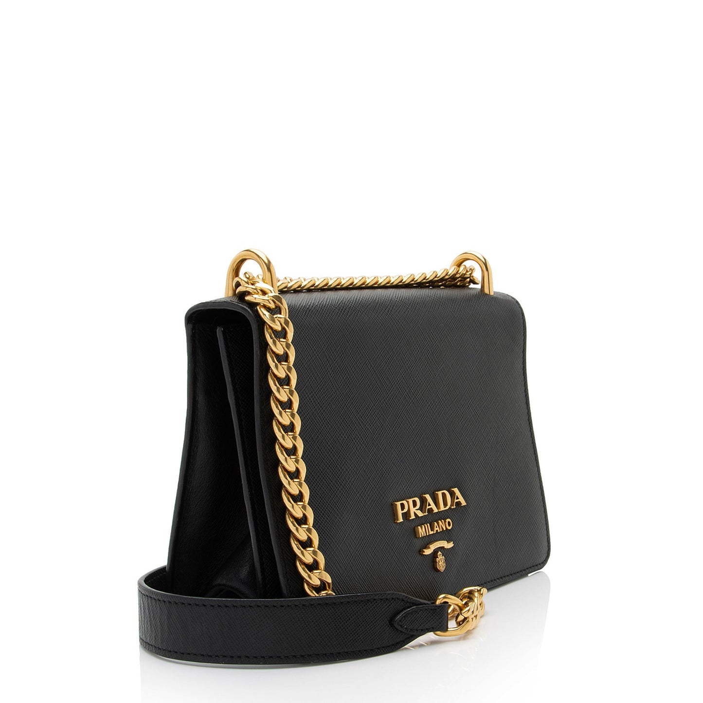 Prada Shoulder Bag Leather Saffiano Mini