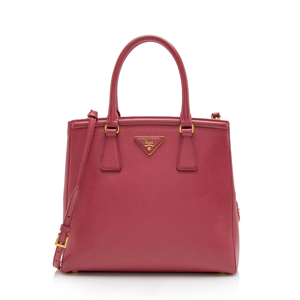 Prada Parabole Tote Shf Leather Saffiano Small Tote Bag