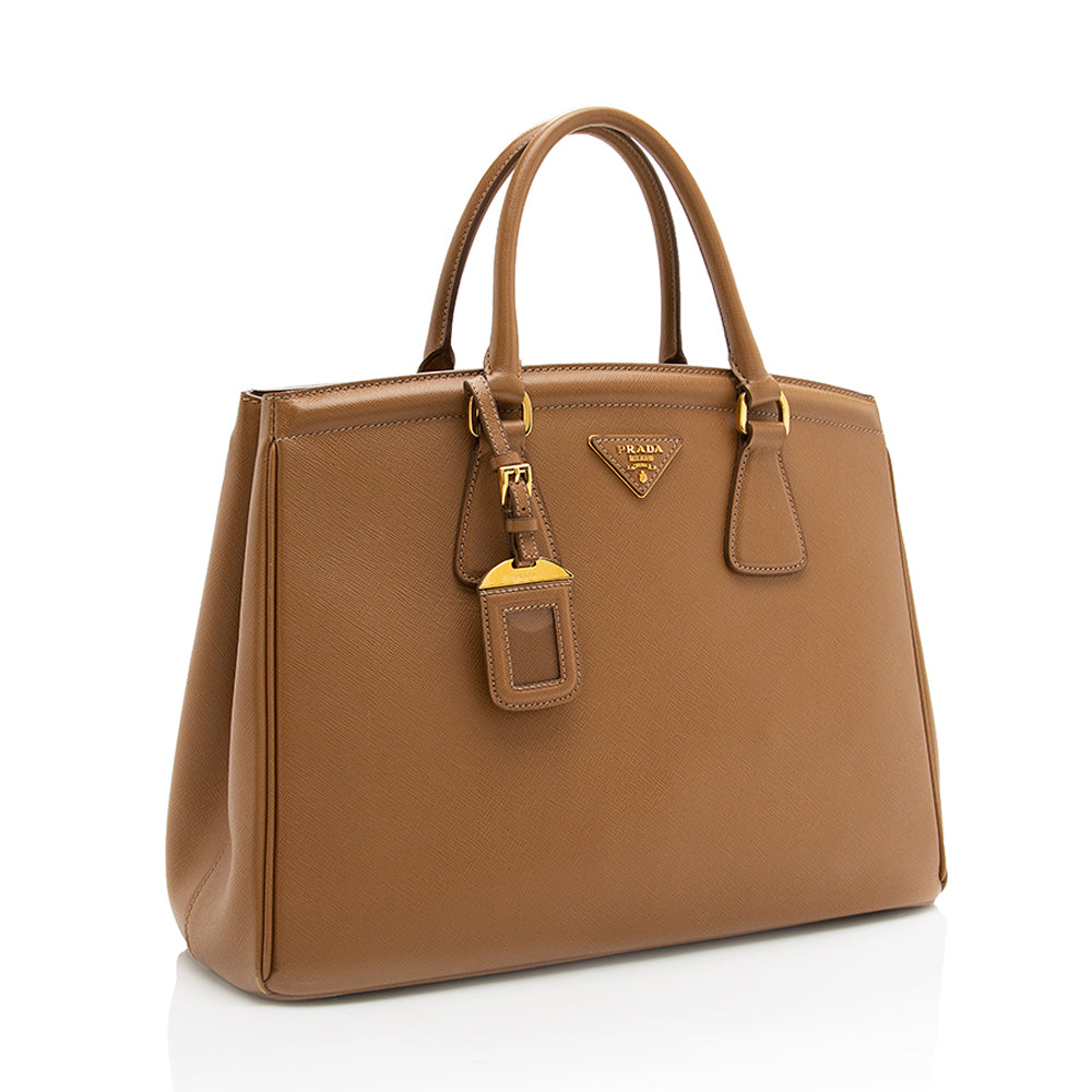 Prada Parabole Tote Shf Leather Saffiano Tote Bag