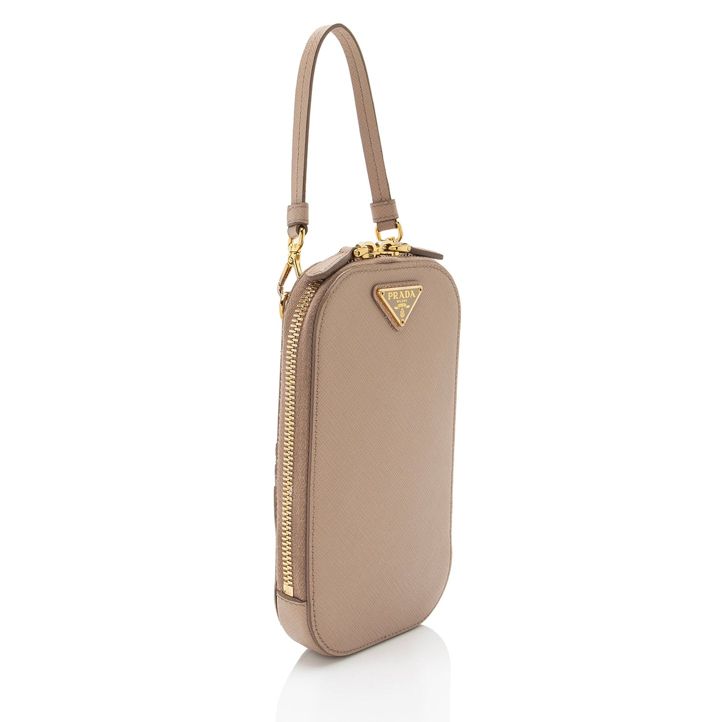 Prada Triangle Bag Shf Zgh18V Leather Saffiano Mini Clutch Bag