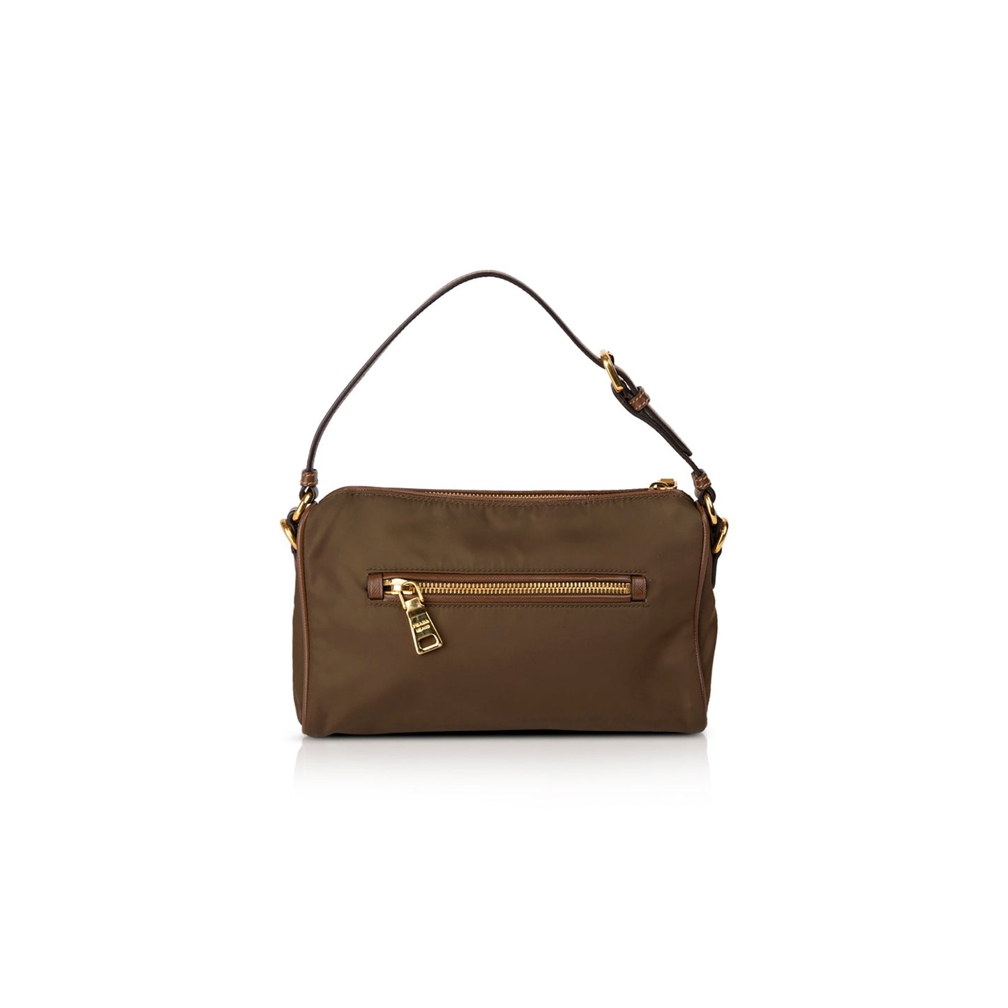 Prada Saffiano Trimmed Tessuto Camera Bag Leather Nylon Travel Bag