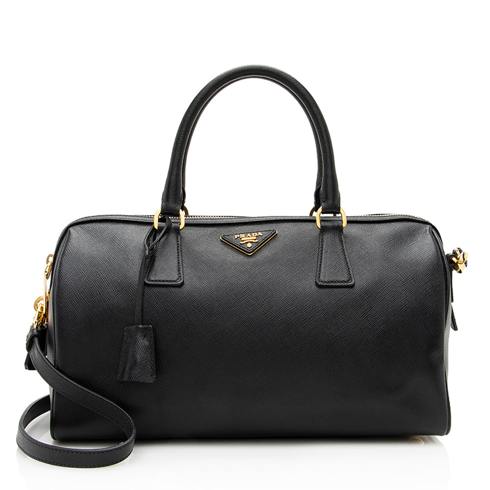 Prada Lux Boston Bag Shf Saffiano Satchel Bag