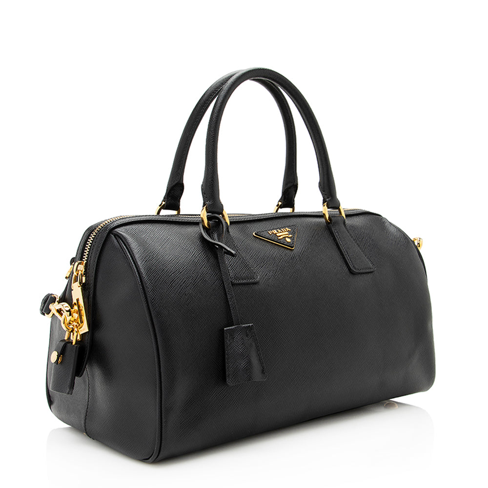 Prada Lux Boston Bag Shf Saffiano Satchel Bag