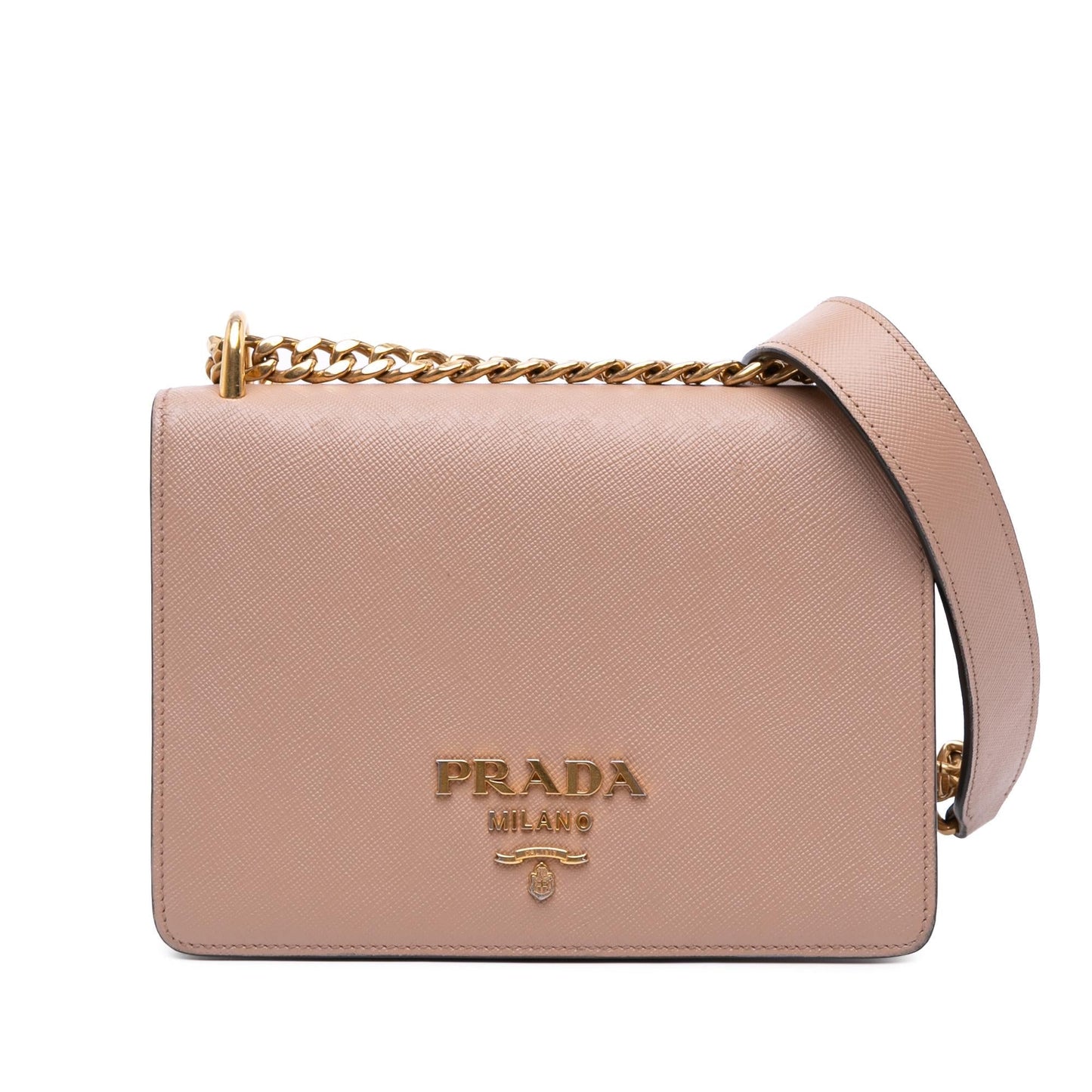 Prada Lux Crossbody Saffiano Chain Crossbody Bag