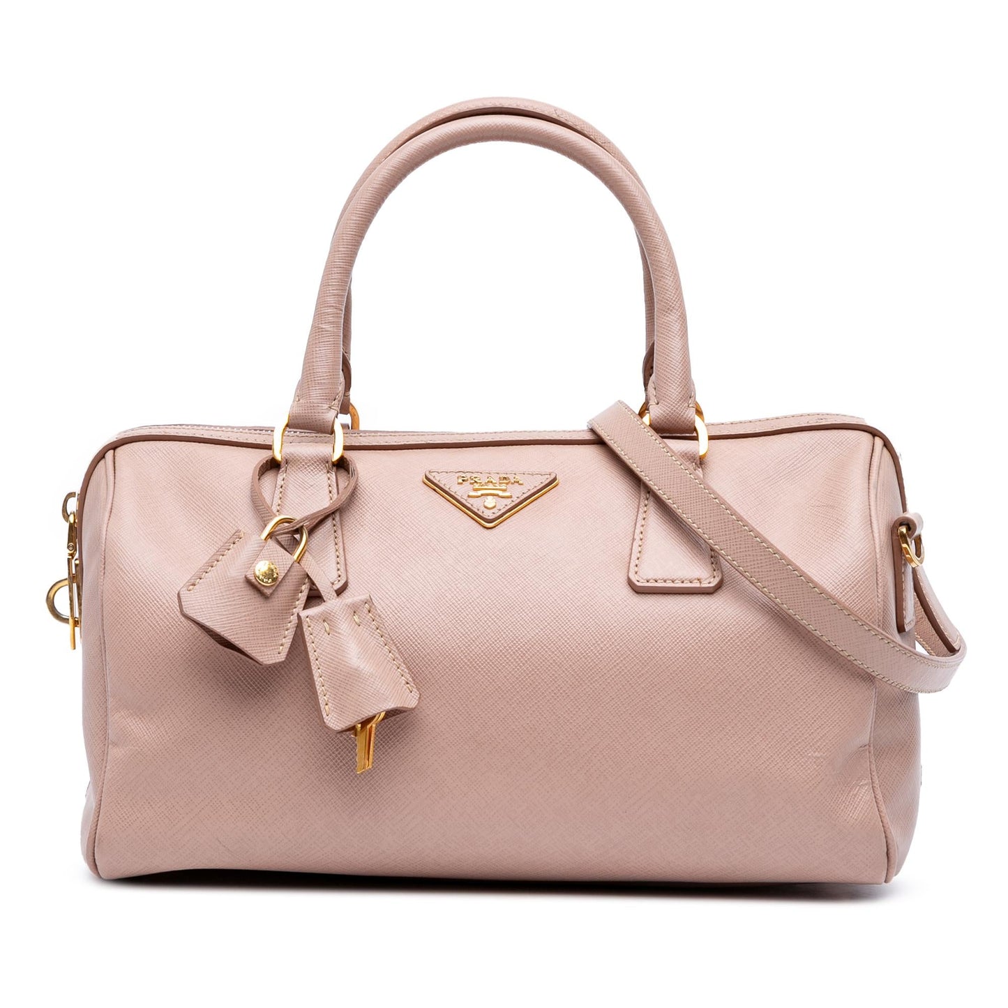 Prada Lux Convertible Bowler Bag Saffiano Satchel Bag