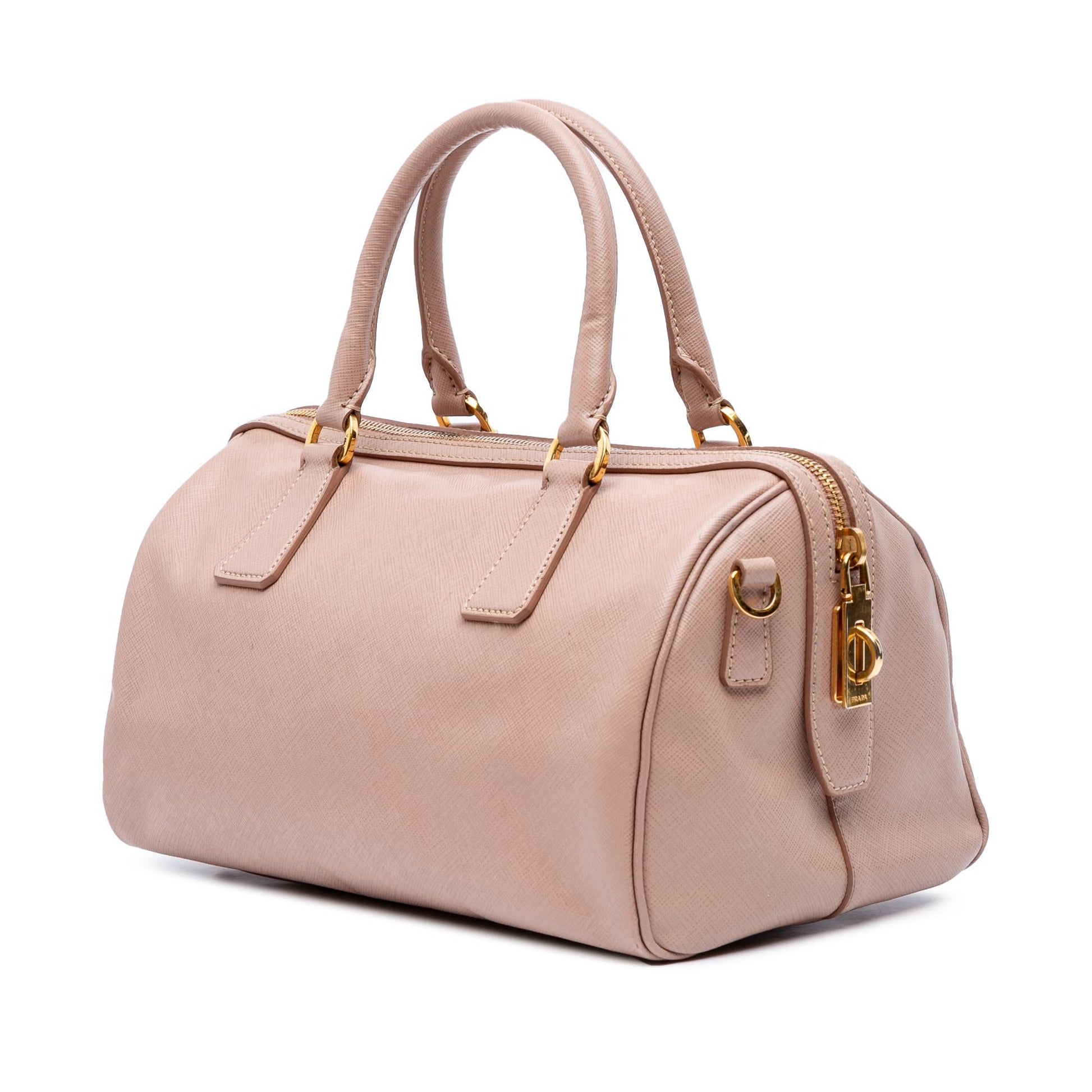 Prada Lux Convertible Bowler Bag Saffiano Satchel Bag