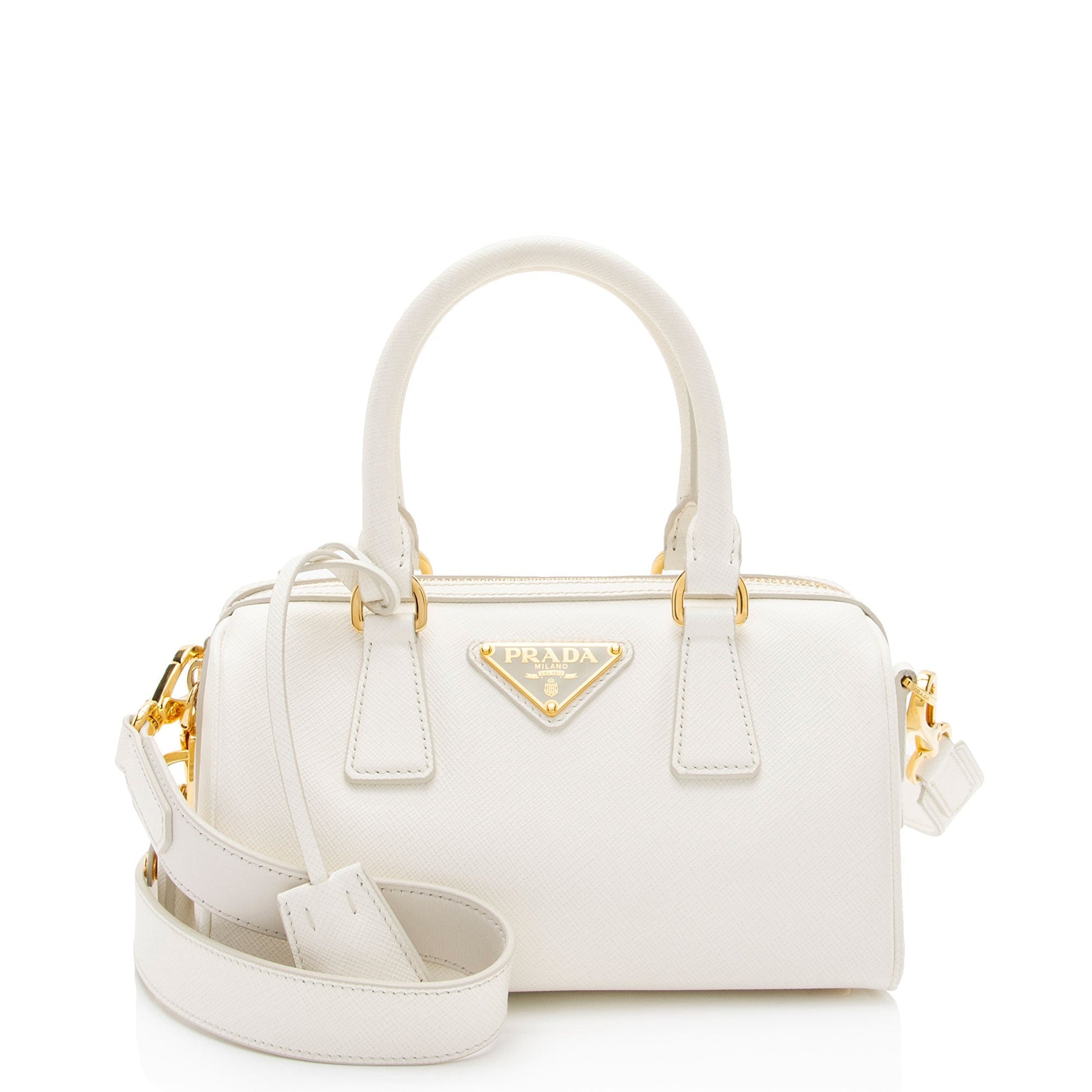 Prada Lux Satchel Shf Hswewm Saffiano Small Satchel Bag