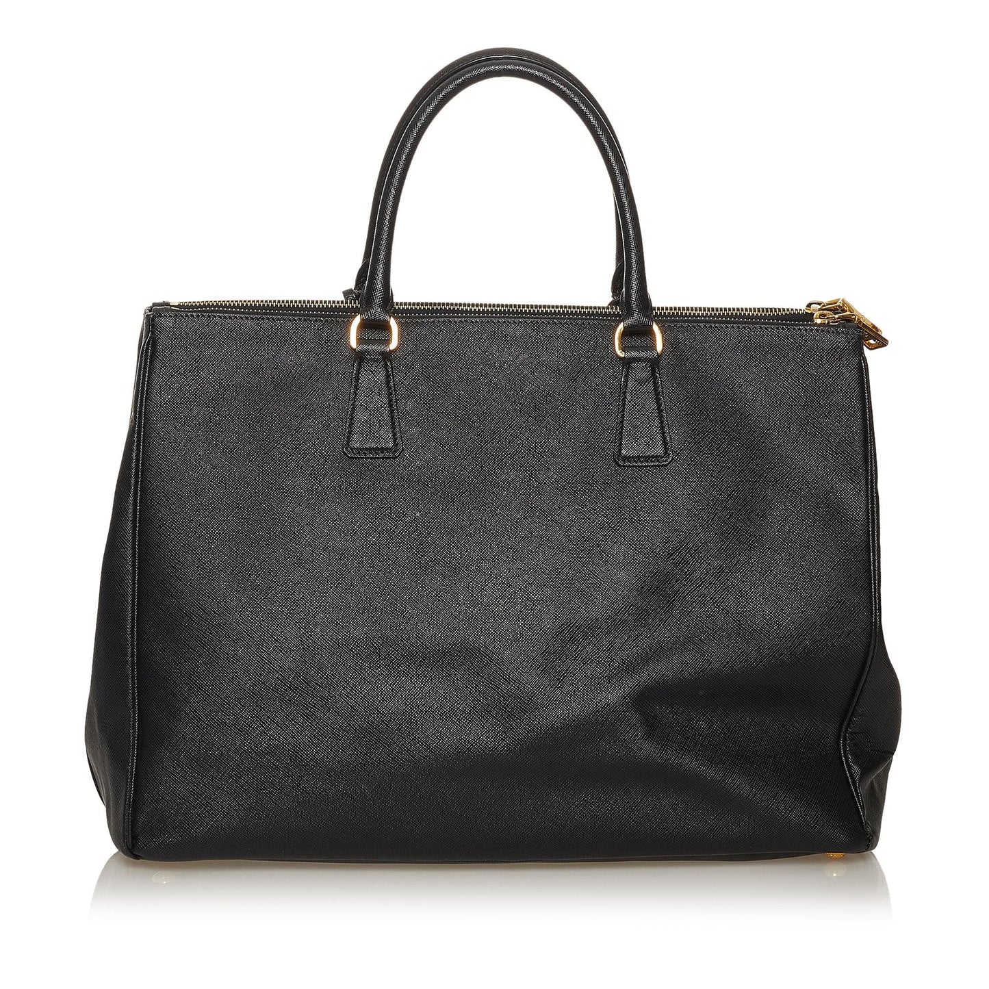 Prada Lux Double Galleria Tote Bag Shg Saffiano Zip