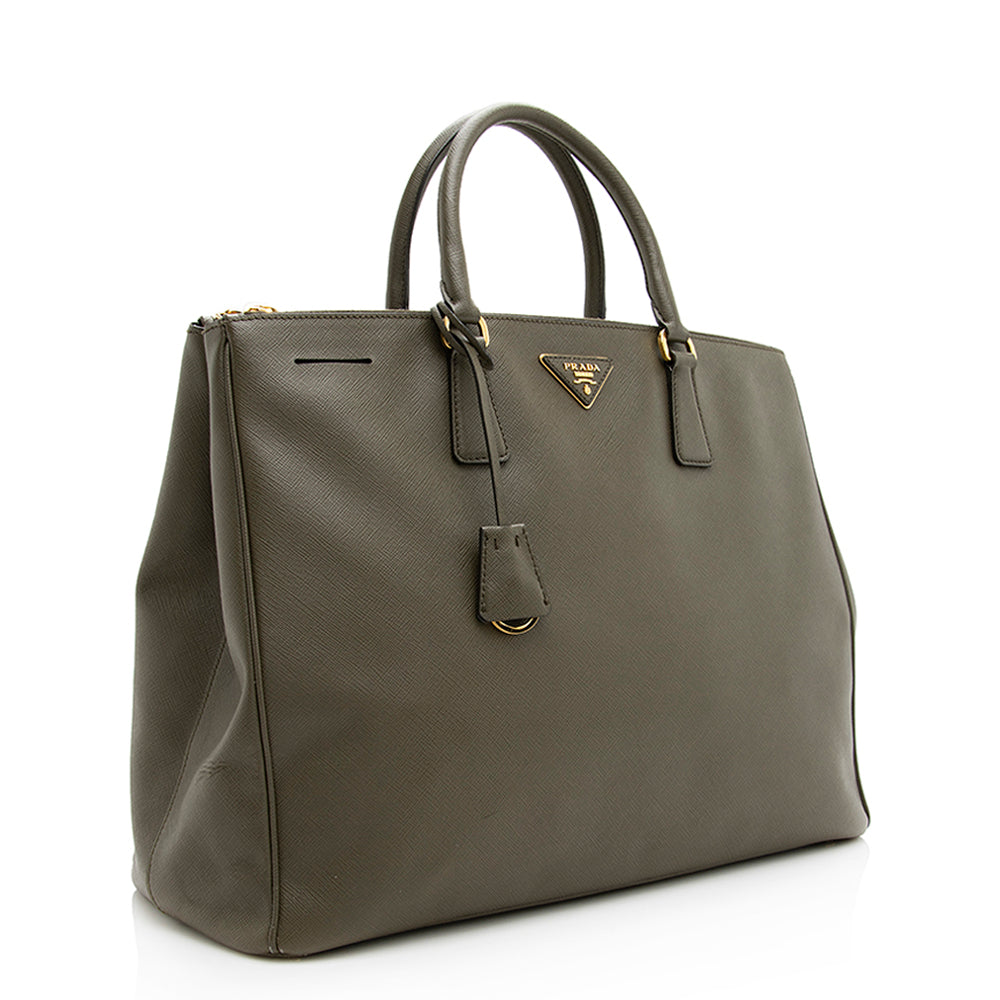 Prada Lux Double Tote Shf Saffiano Large Zip Tote Bag Tote Shf 19891