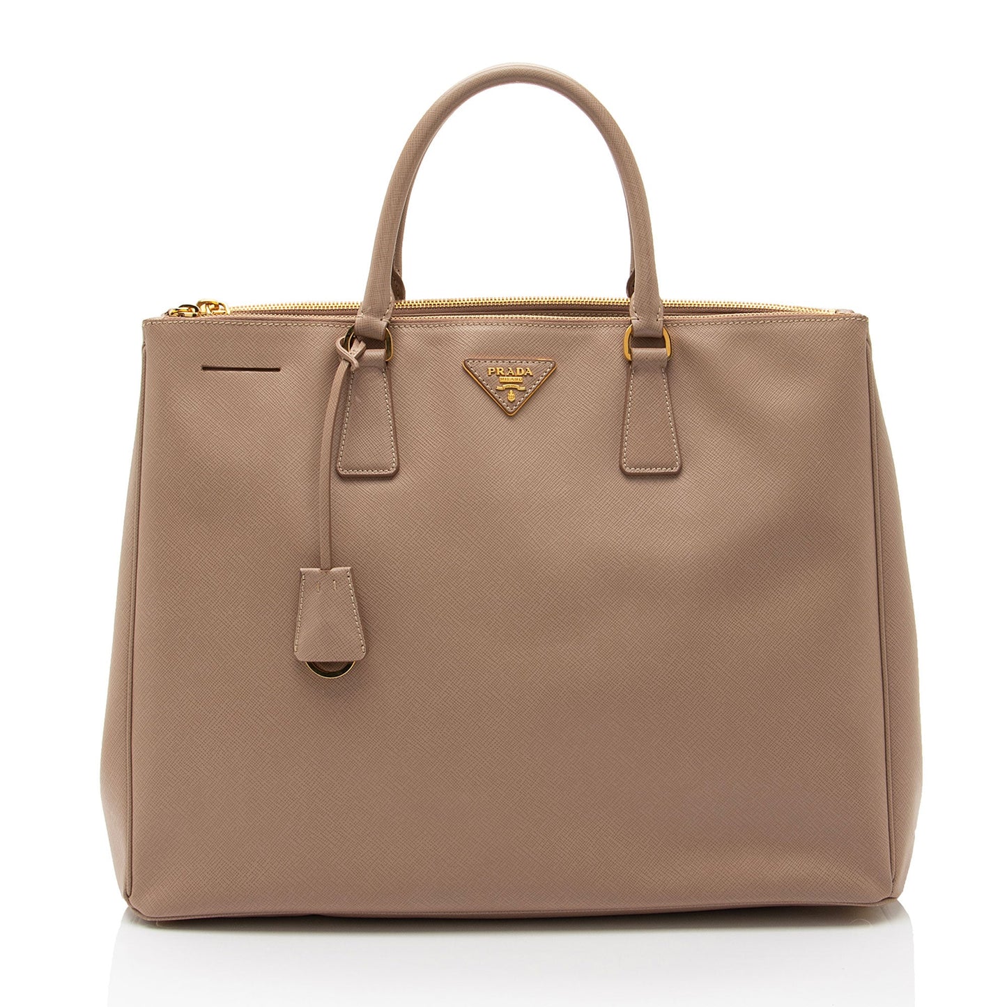 Prada Lux Double Tote Shf 0Mqq6U Saffiano Large Zip Tote Bag