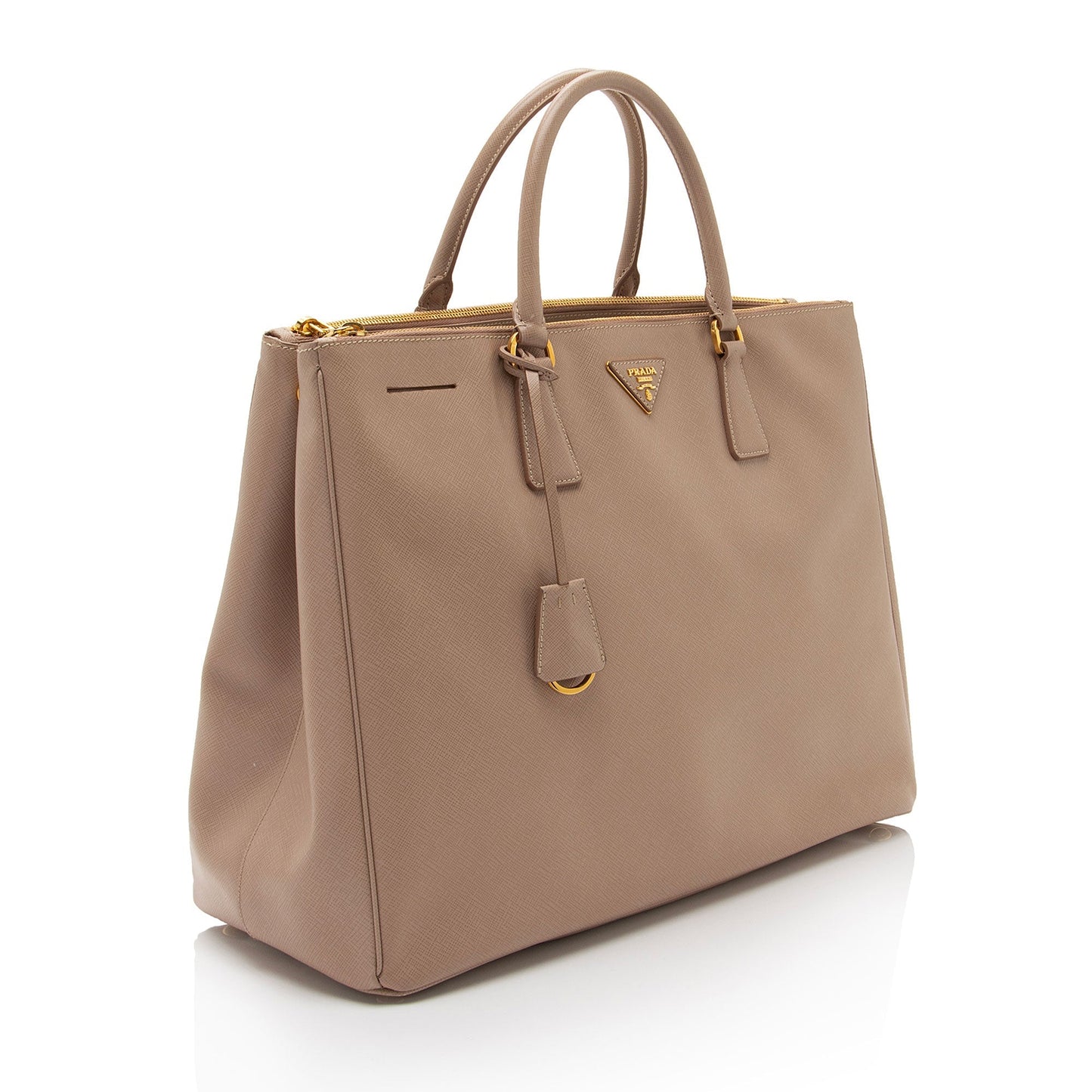 Prada Lux Double Tote Shf 0Mqq6U Saffiano Large Zip Tote Bag