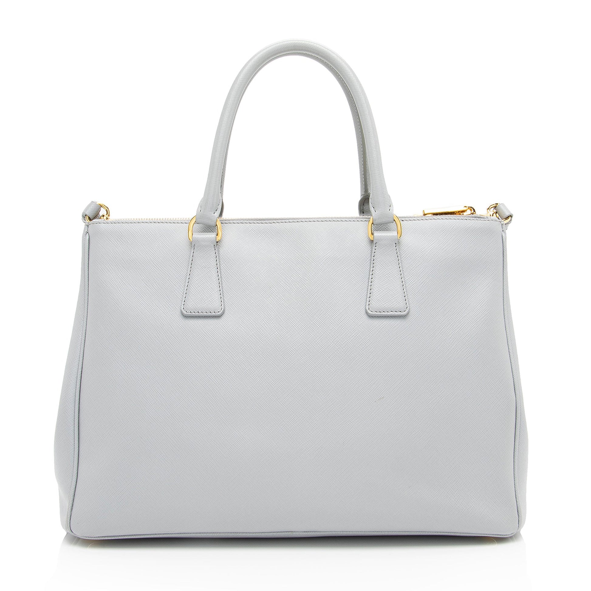 Prada Lux Double Tote Shf Aob7U3 Saffiano Medium Zip Tote Bag