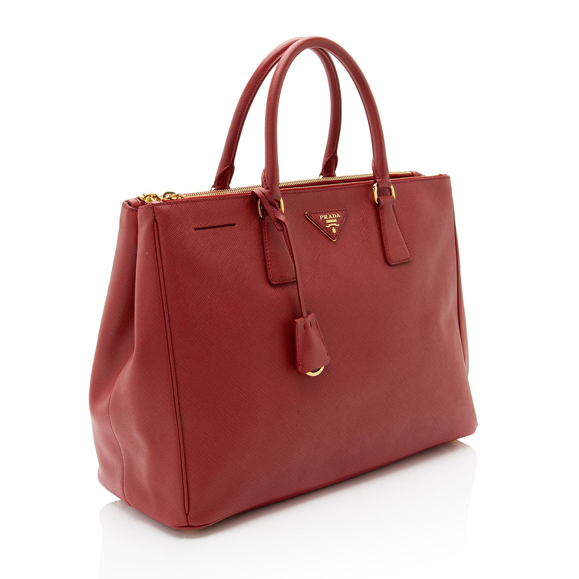 Prada Lux Double Tote Shf Nsgtps Saffiano Medium Zip Tote Bag